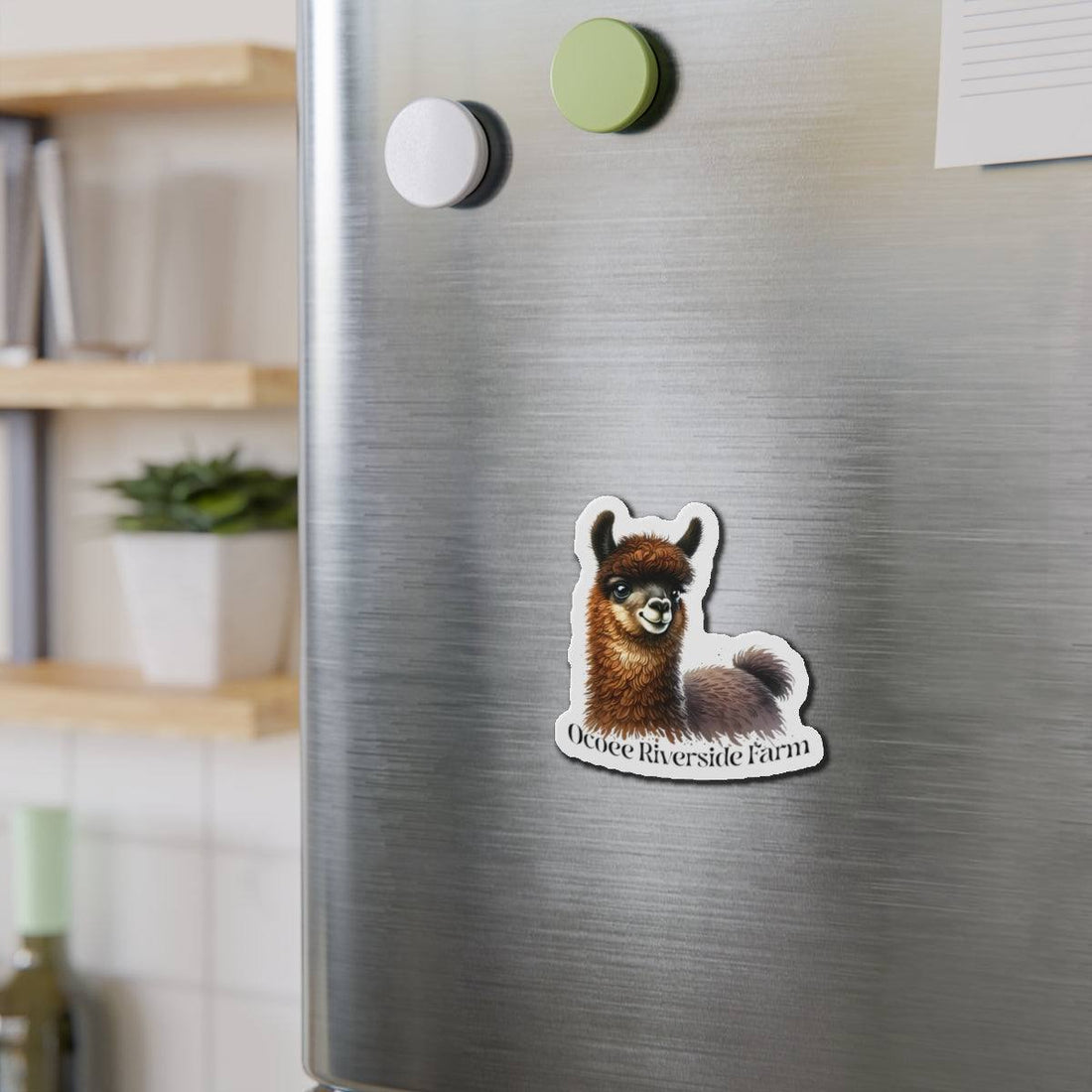 Adorable Llama Die-Cut Magnet
