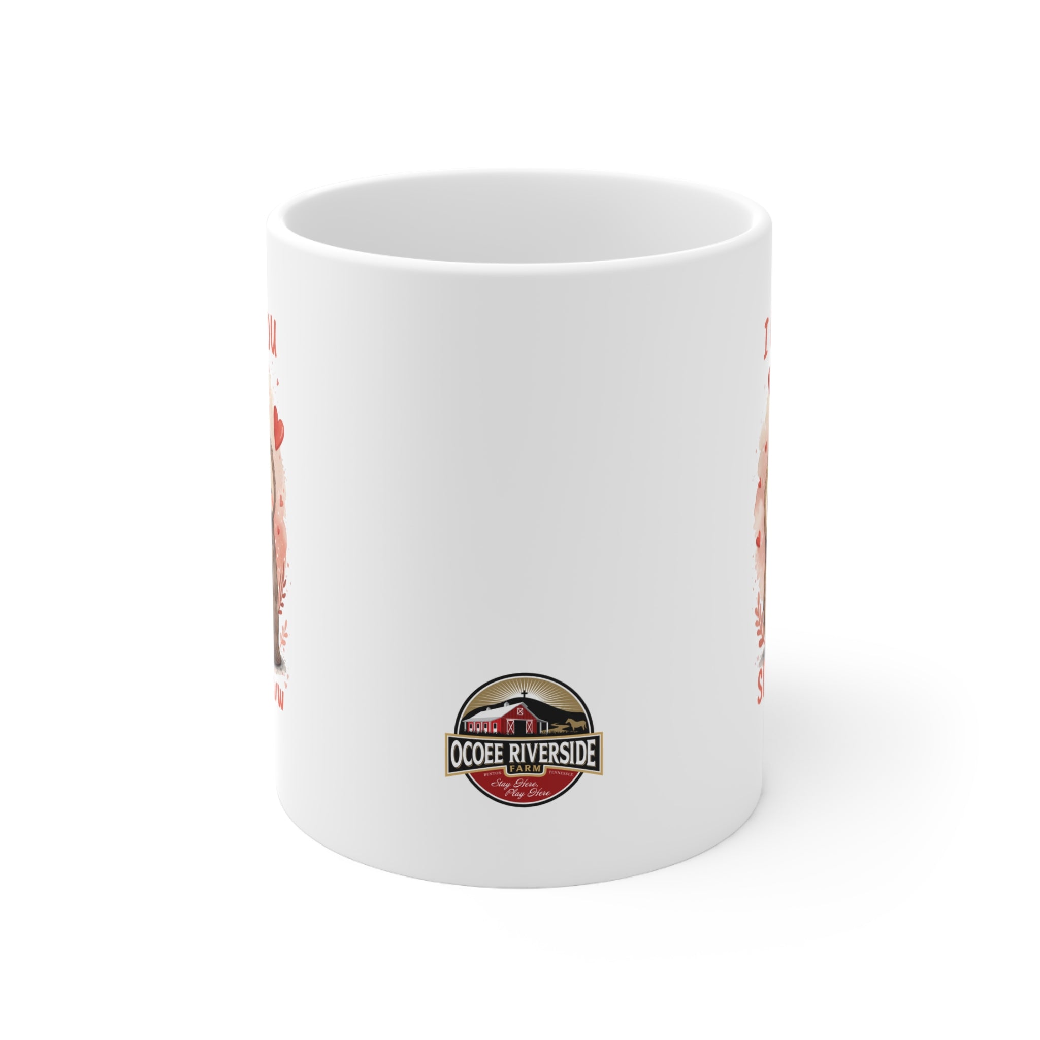 Cute Sloth Couple Ceramic Coffee Mug - 11oz/15oz with 'I Love You Sloooowww Much' Design