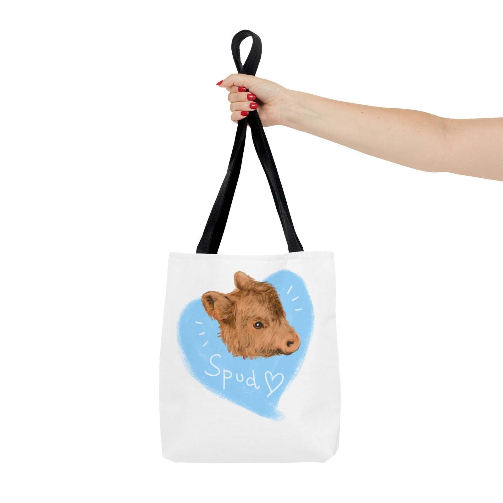 Adorable Spud Cow Tote Bag