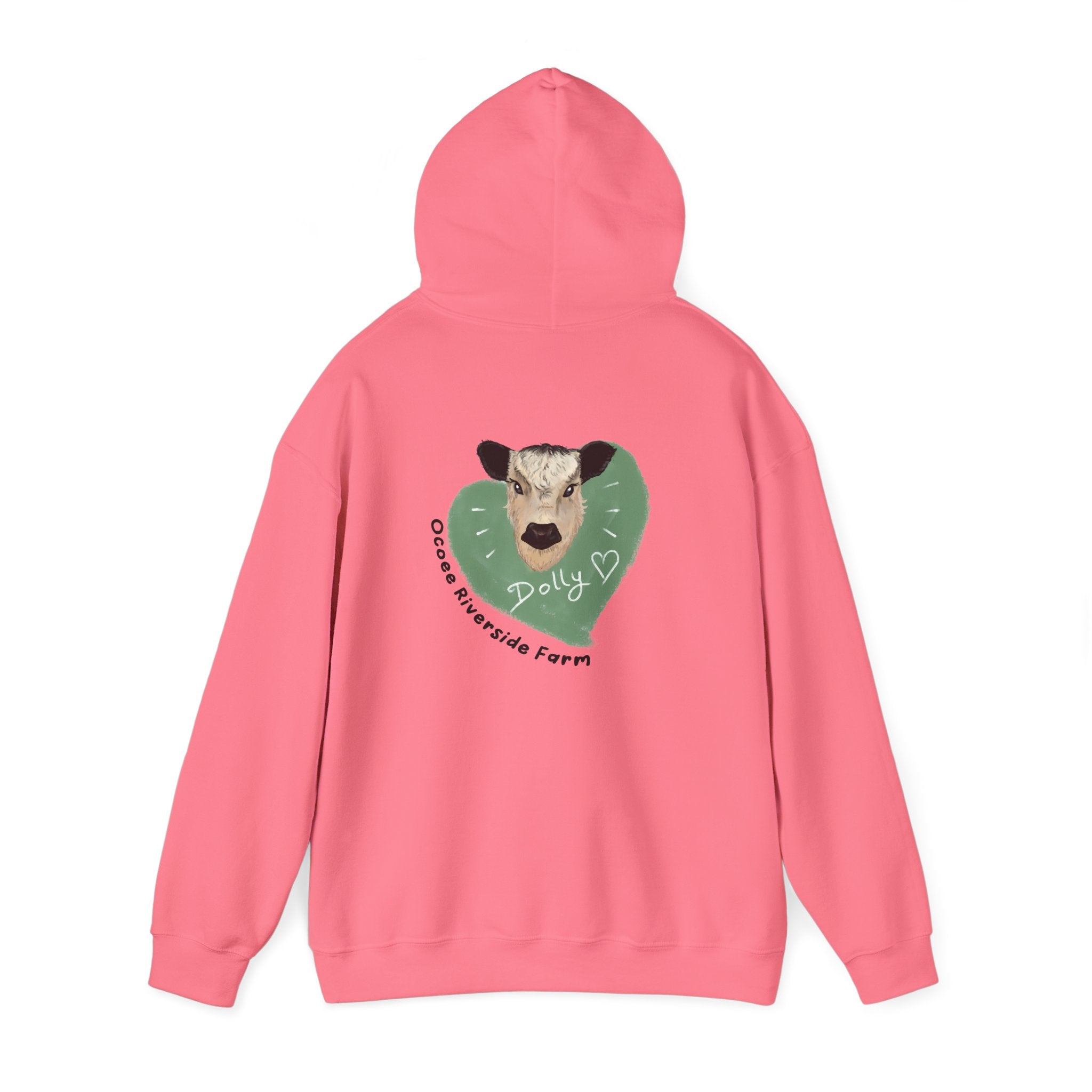 Dolly the Cow Unisex Hoodie - Cozy Riverside Farm Sweatshirt