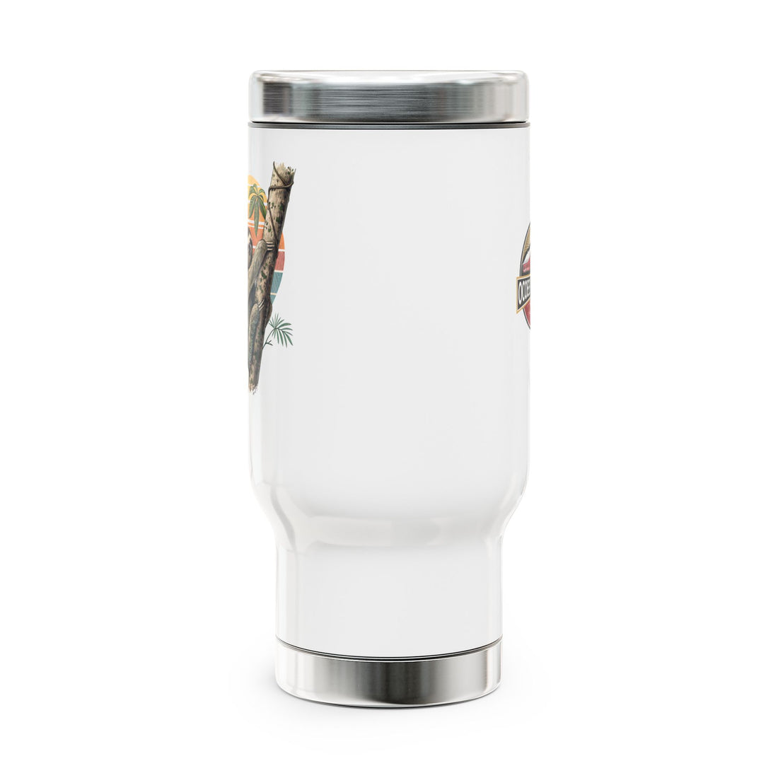 Charming Sloth Stainless Steel Travel Mug - 14oz Insulated Cup with Handle
