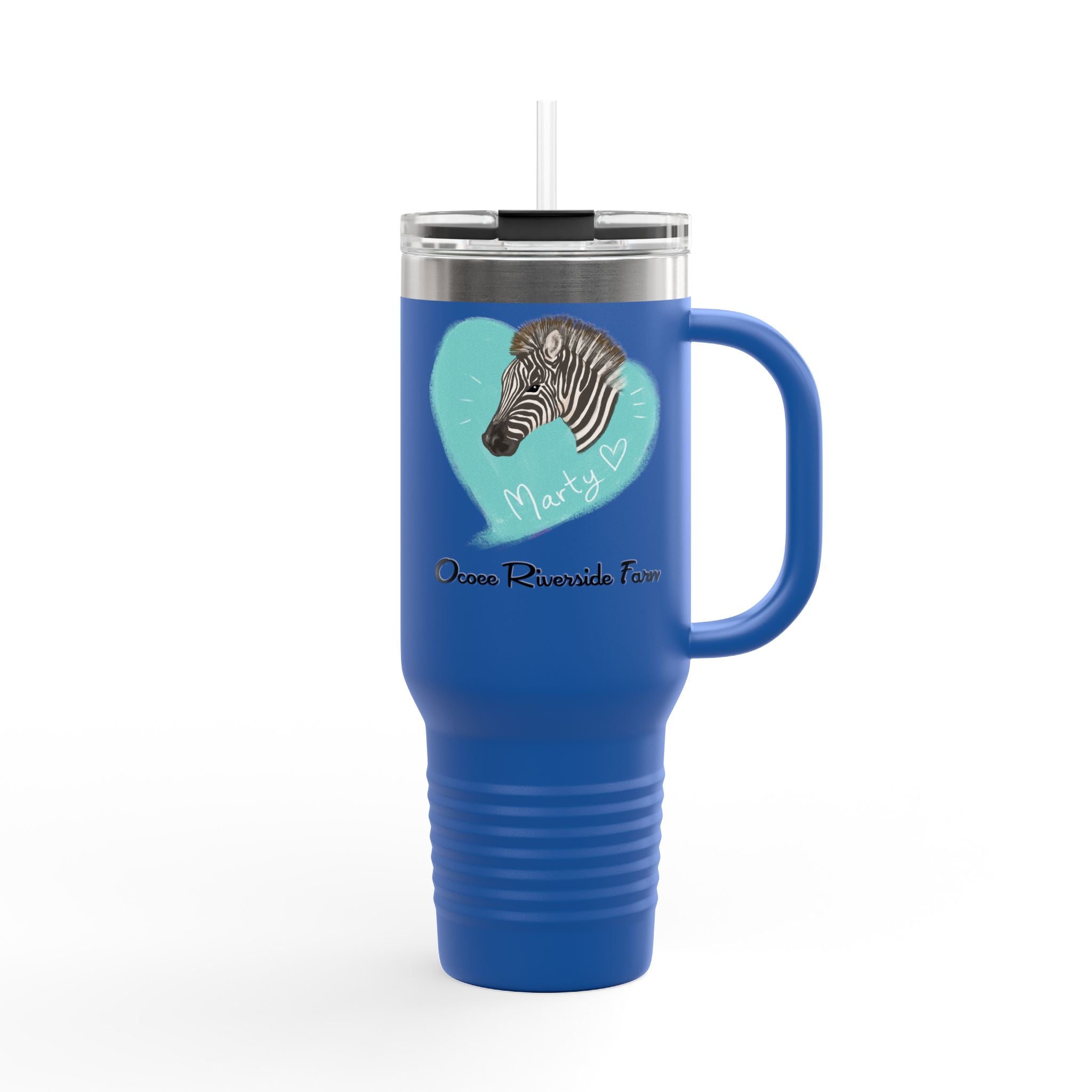 Cute Zebra Insulated Travel Mug - 40oz - Perfect for Adventure Lovers!