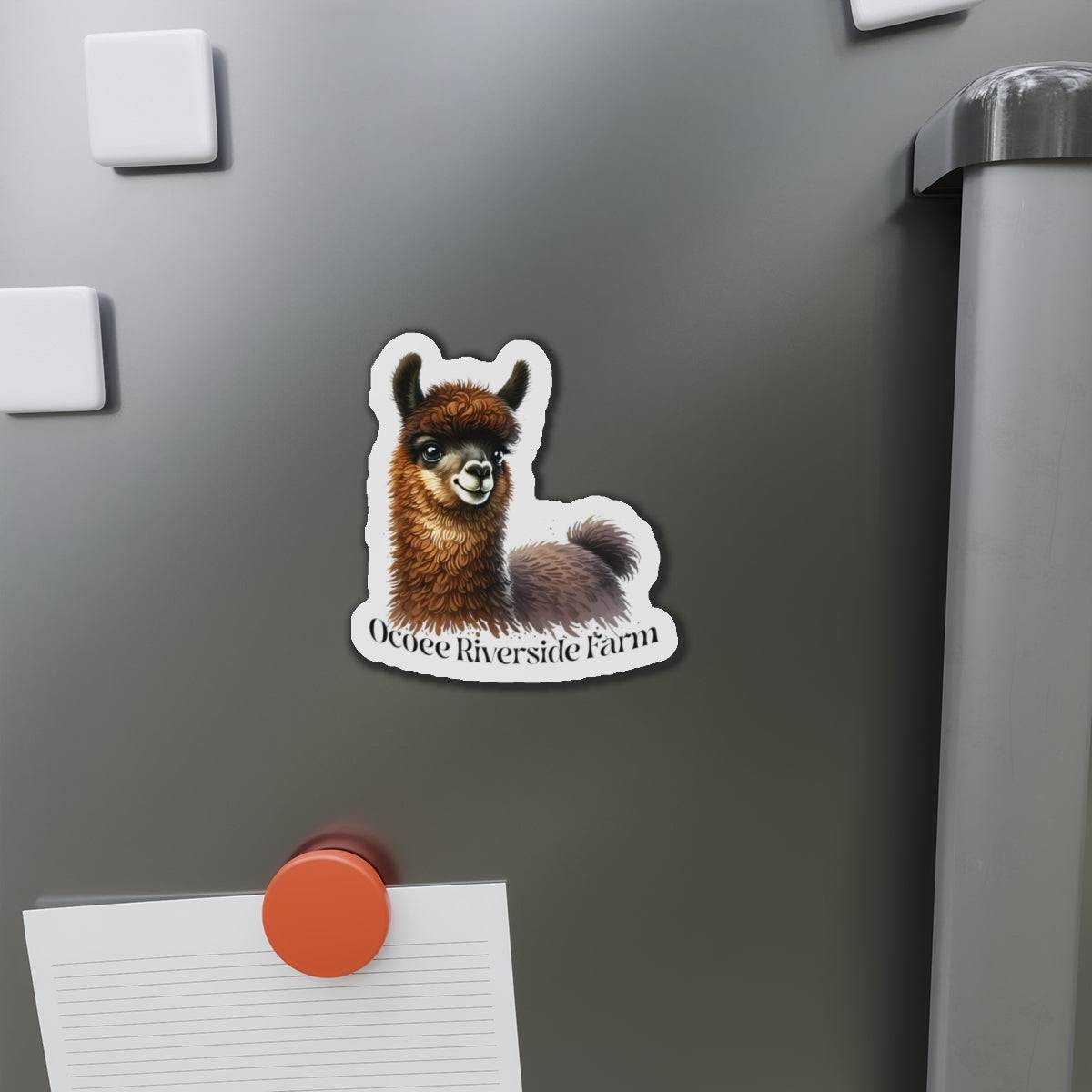 Adorable Llama Die-Cut Magnet