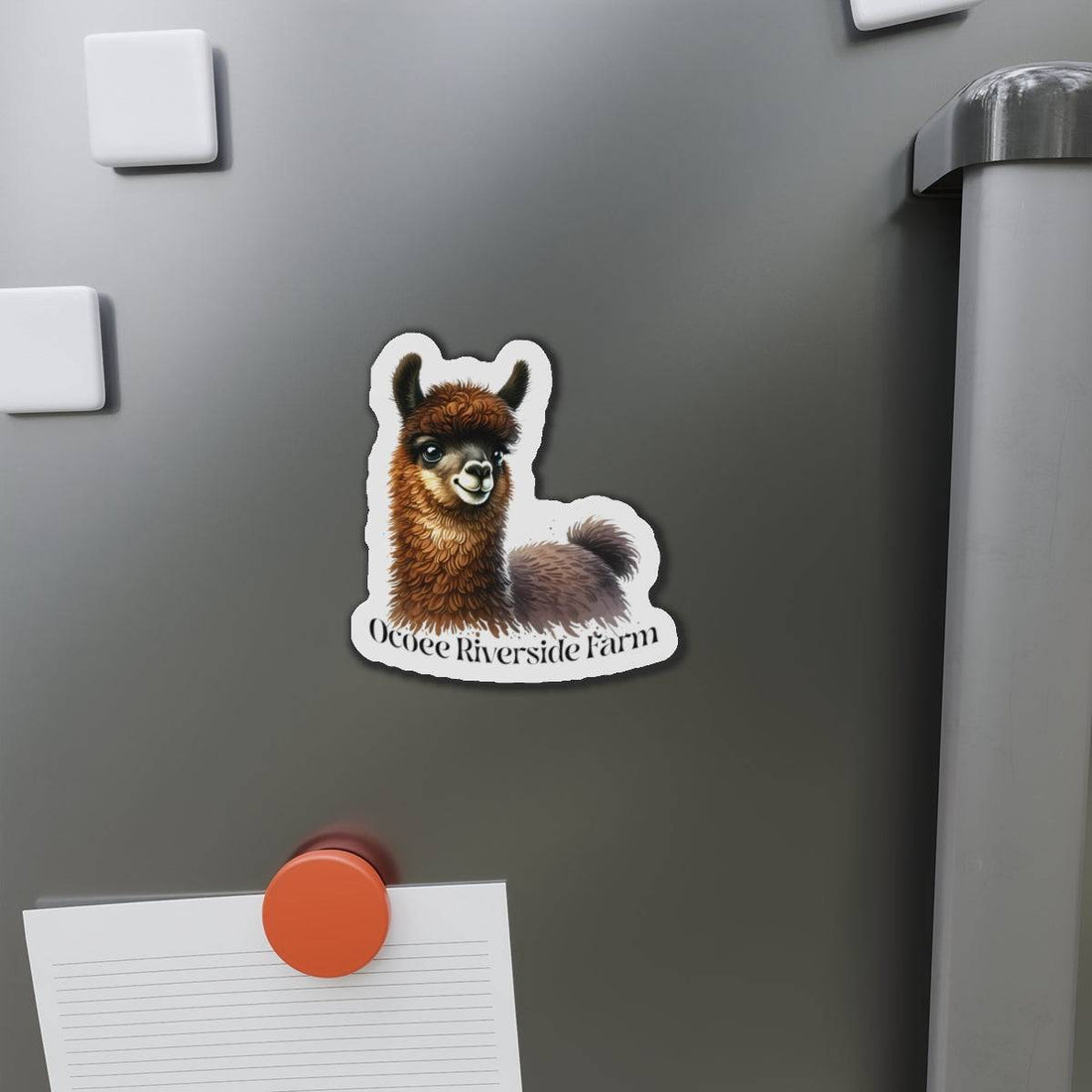 Adorable Llama Die-Cut Magnet