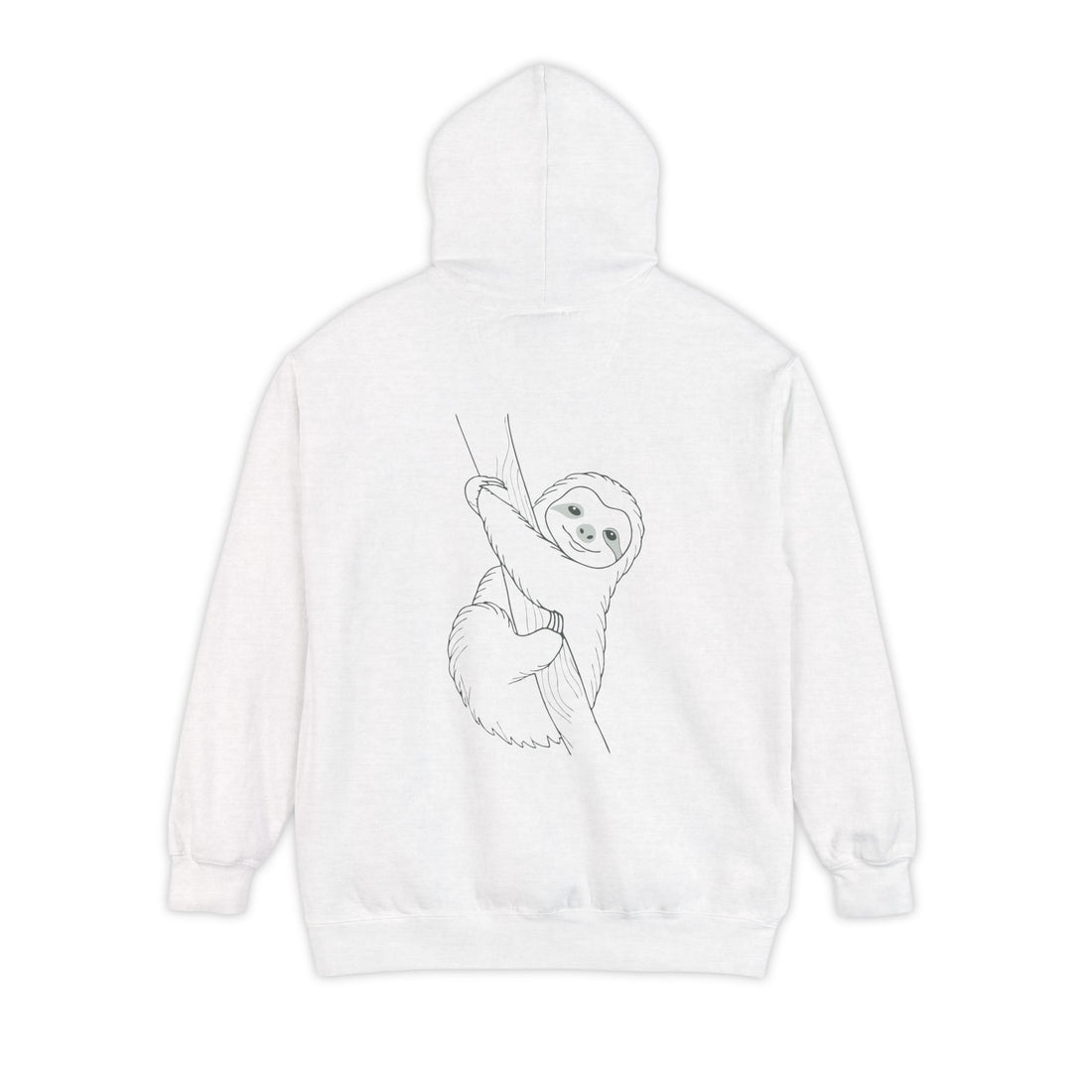 Cute Sloth Unisex Garment-Dyed Hoodie – Perfect for Relaxation & Nature Lovers