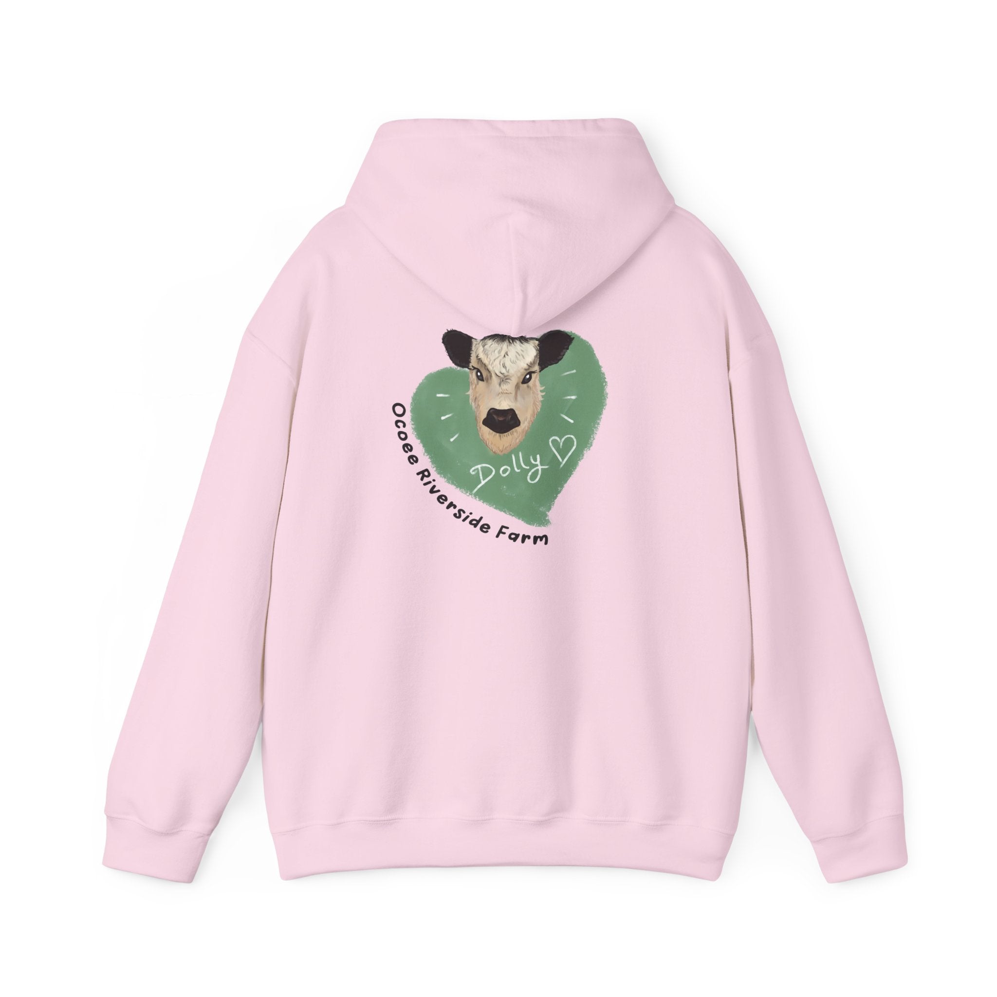Dolly the Cow Unisex Hoodie - Cozy Riverside Farm Sweatshirt