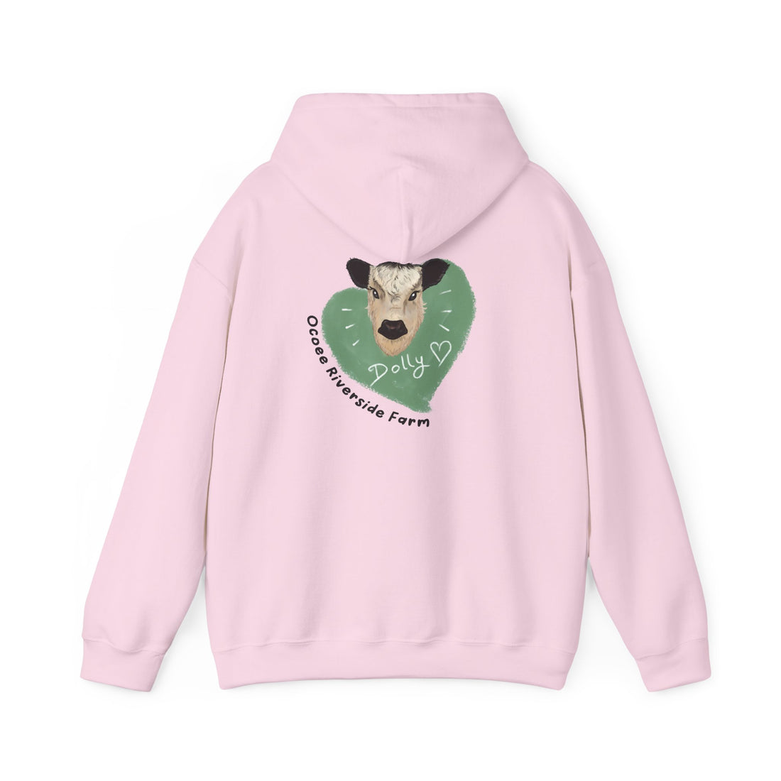 Dolly the Cow Unisex Hoodie - Cozy Riverside Farm Sweatshirt