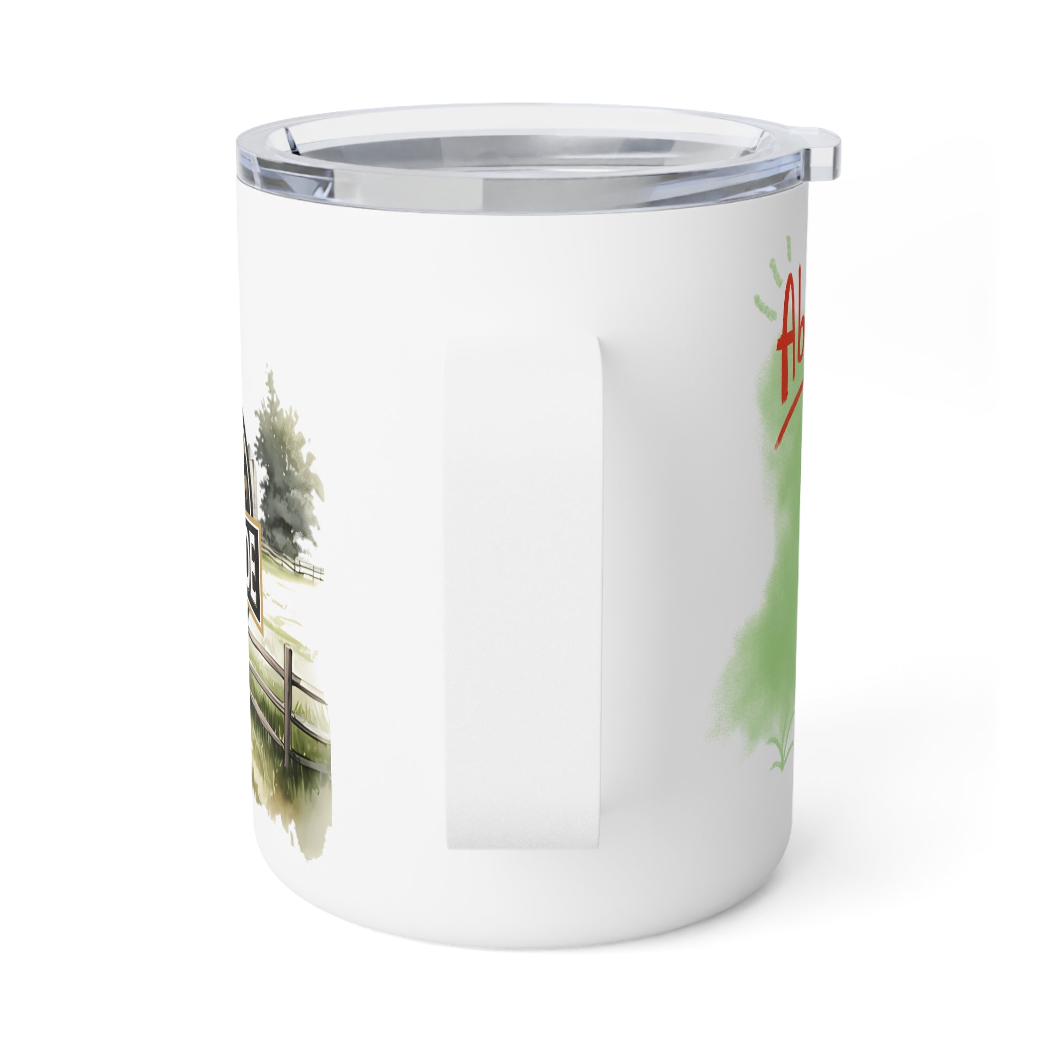 Rustic Insulated Coffee Mug | 10oz Mug with Farmhouse Design for Country Lovers
