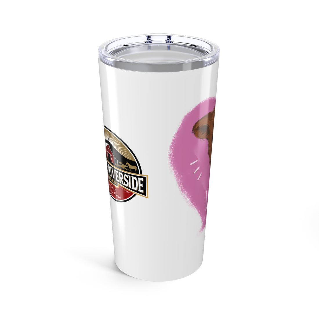 Custom 20oz Tumbler - Riverside Farm Cute Cow Design