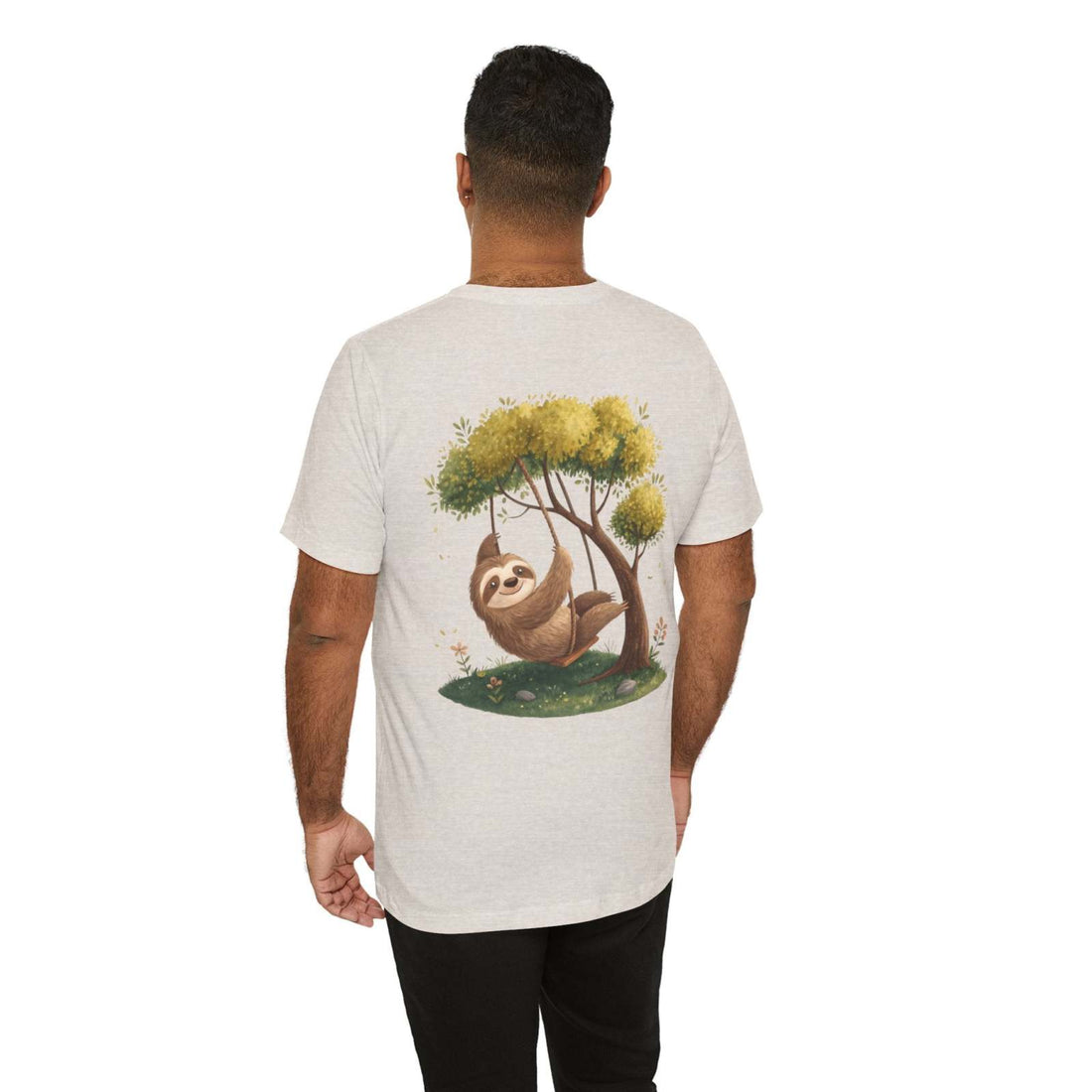 Sloth Swinging from a Tree Branch T-Shirt