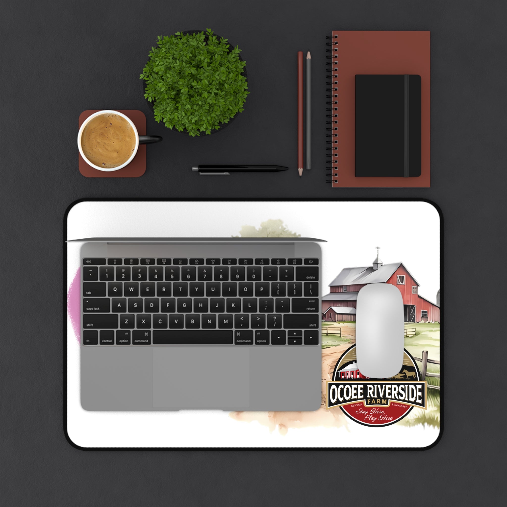 Animal Farm Custom Ocoee Riverside Farm Desk Mat Design