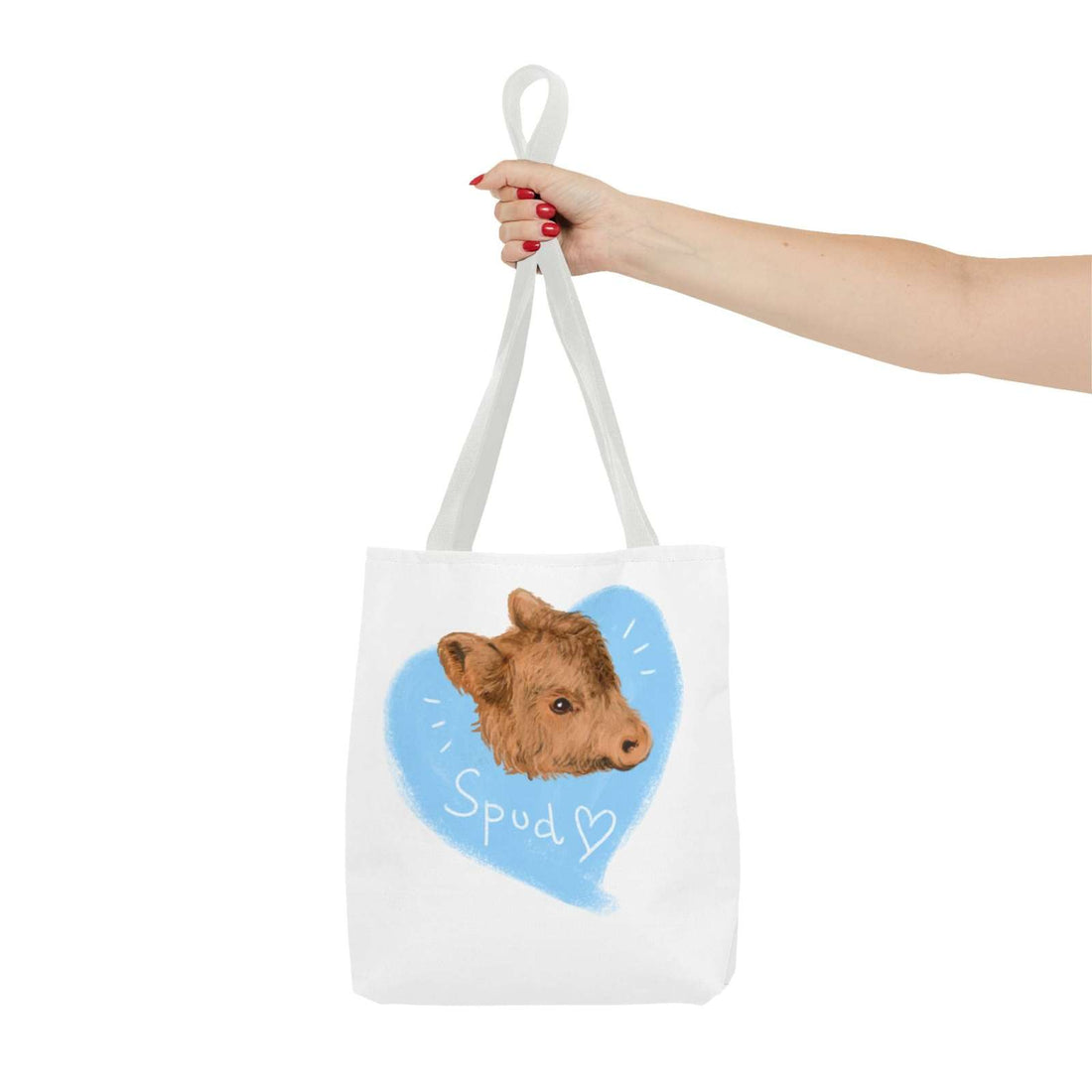 Adorable Spud Cow Tote Bag