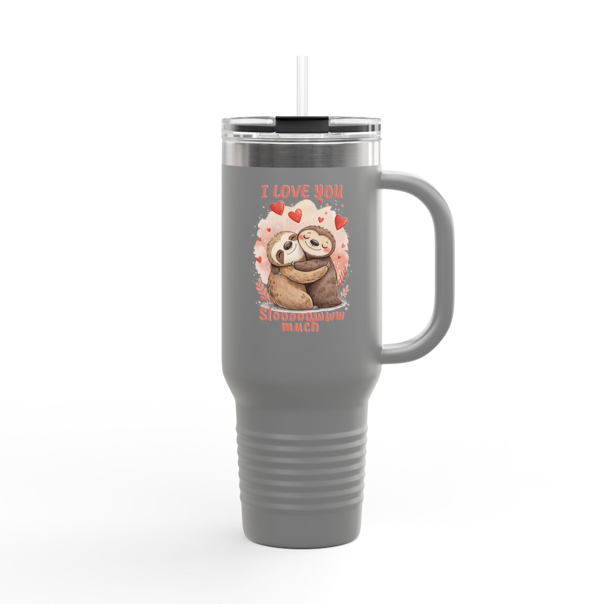 Cute Sloth Insulated Travel Mug - 40oz - Perfect Gift for Love & Adventure