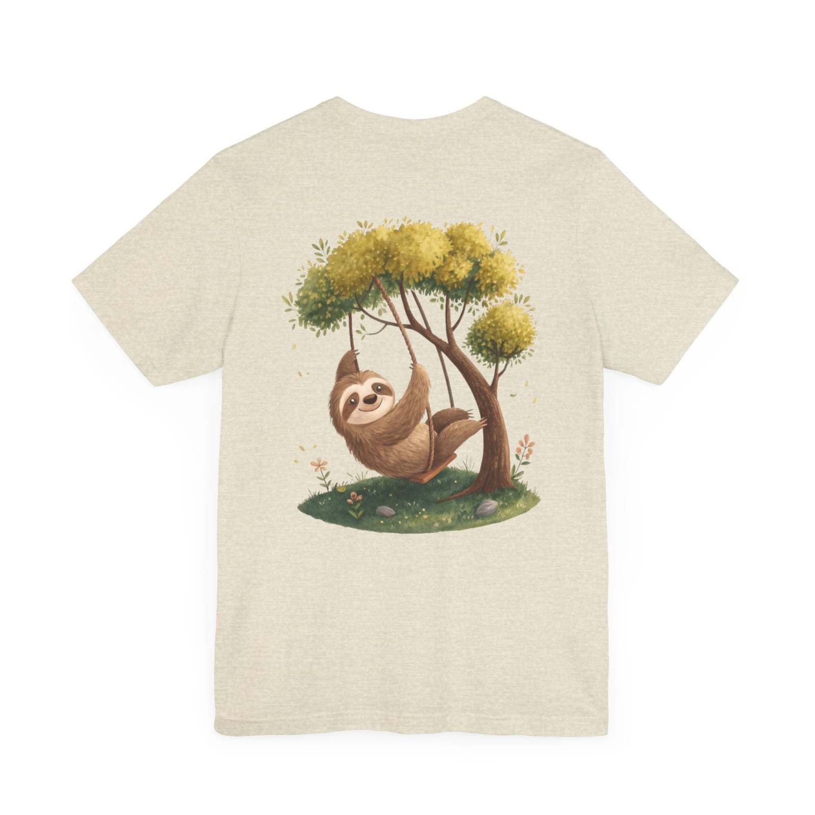 Sloth Swinging from a Tree Branch T-Shirt