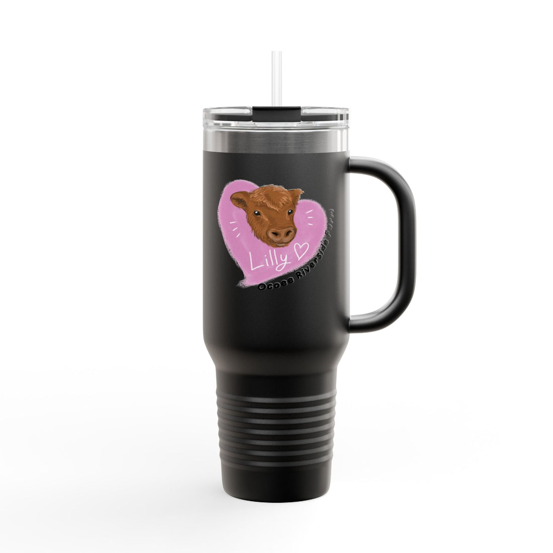 Cute Cow Insulated Travel Mug - 40oz - Perfect for Adventure Lovers!
