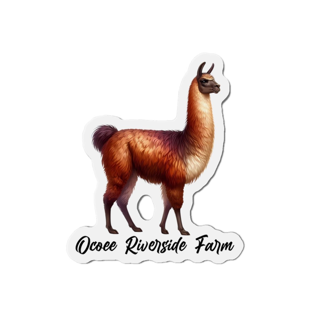 Llama Die-Cut Magnet