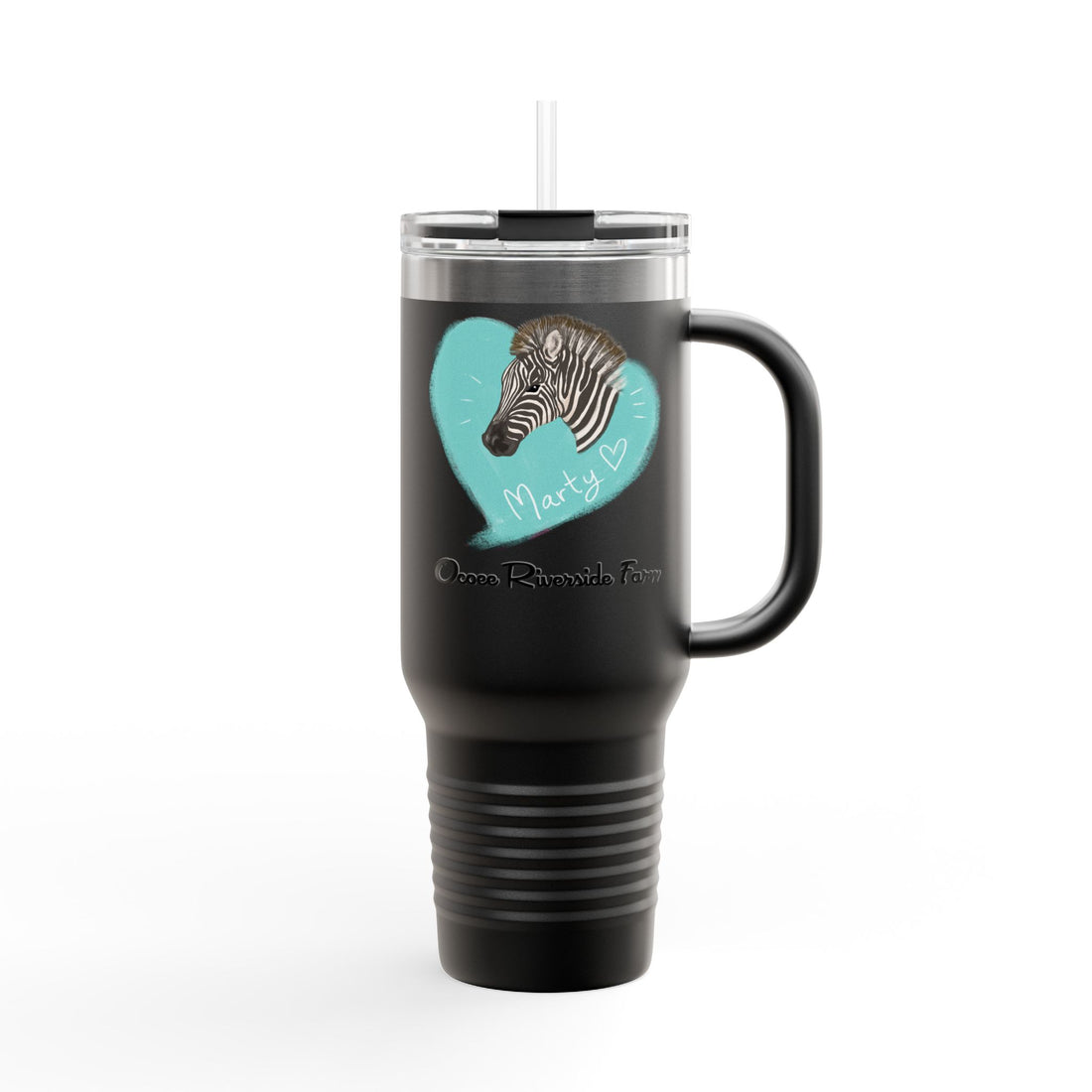 Cute Zebra Insulated Travel Mug - 40oz - Perfect for Adventure Lovers!