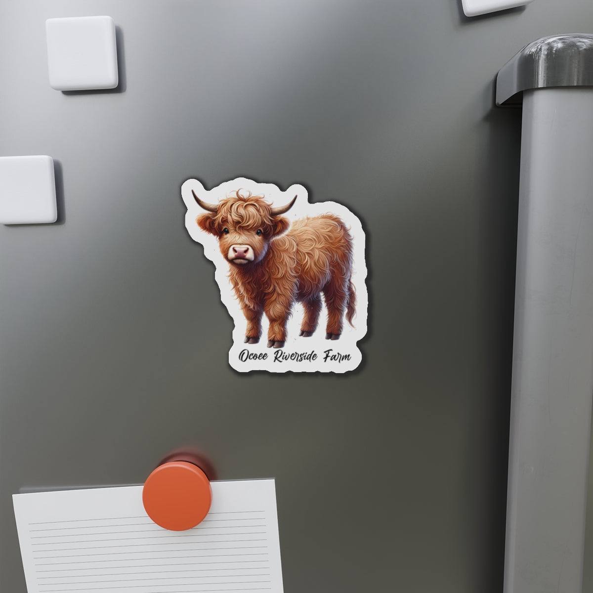Highland Cow Die-Cut Magnet