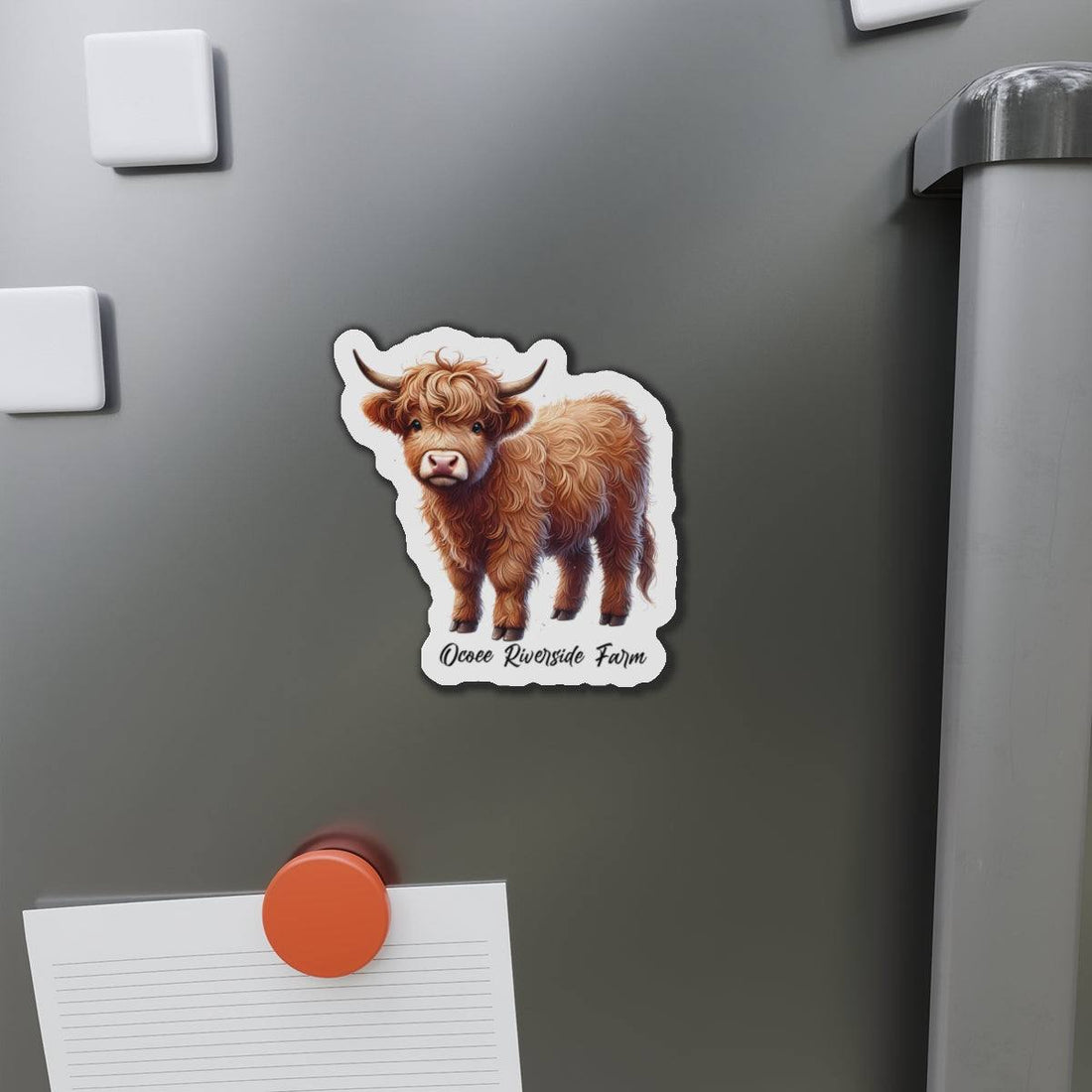Highland Cow Die-Cut Magnet