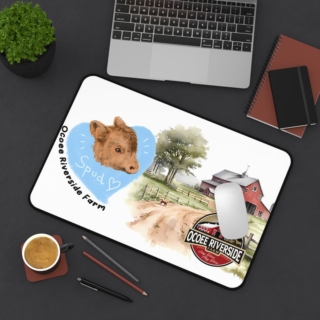 Animal Farm Custom Ocoee Riverside Farm Desk Mat Design