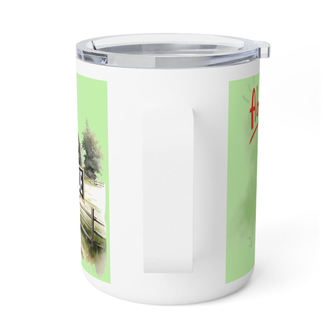 Rustic Insulated Coffee Mug | 10oz Mug with Farmhouse Design for Country Lovers