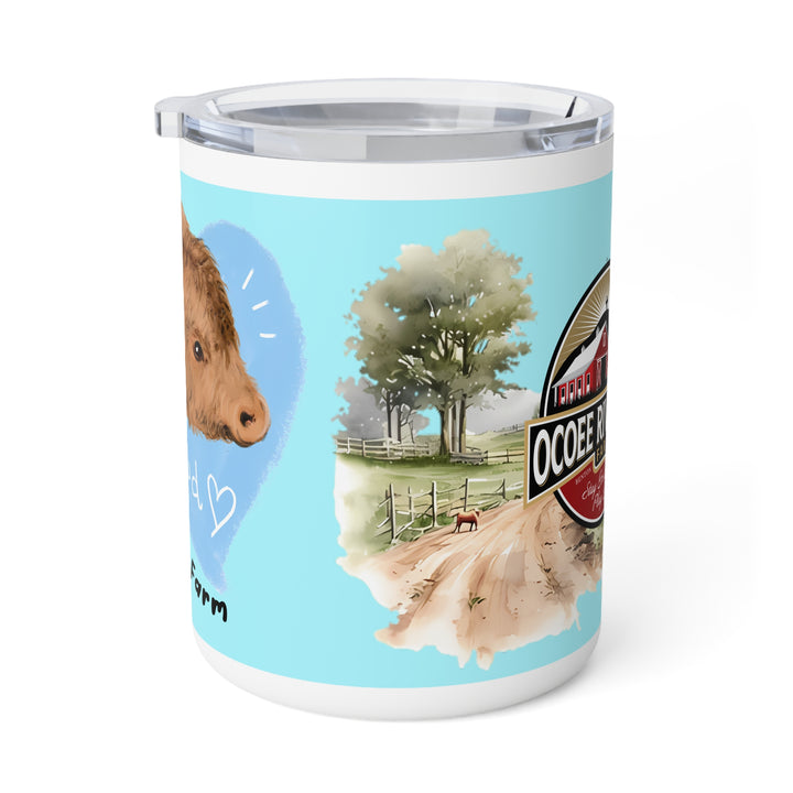 Rustic Insulated Coffee Mug | 10oz Mug with Farmhouse Design for Country Lovers