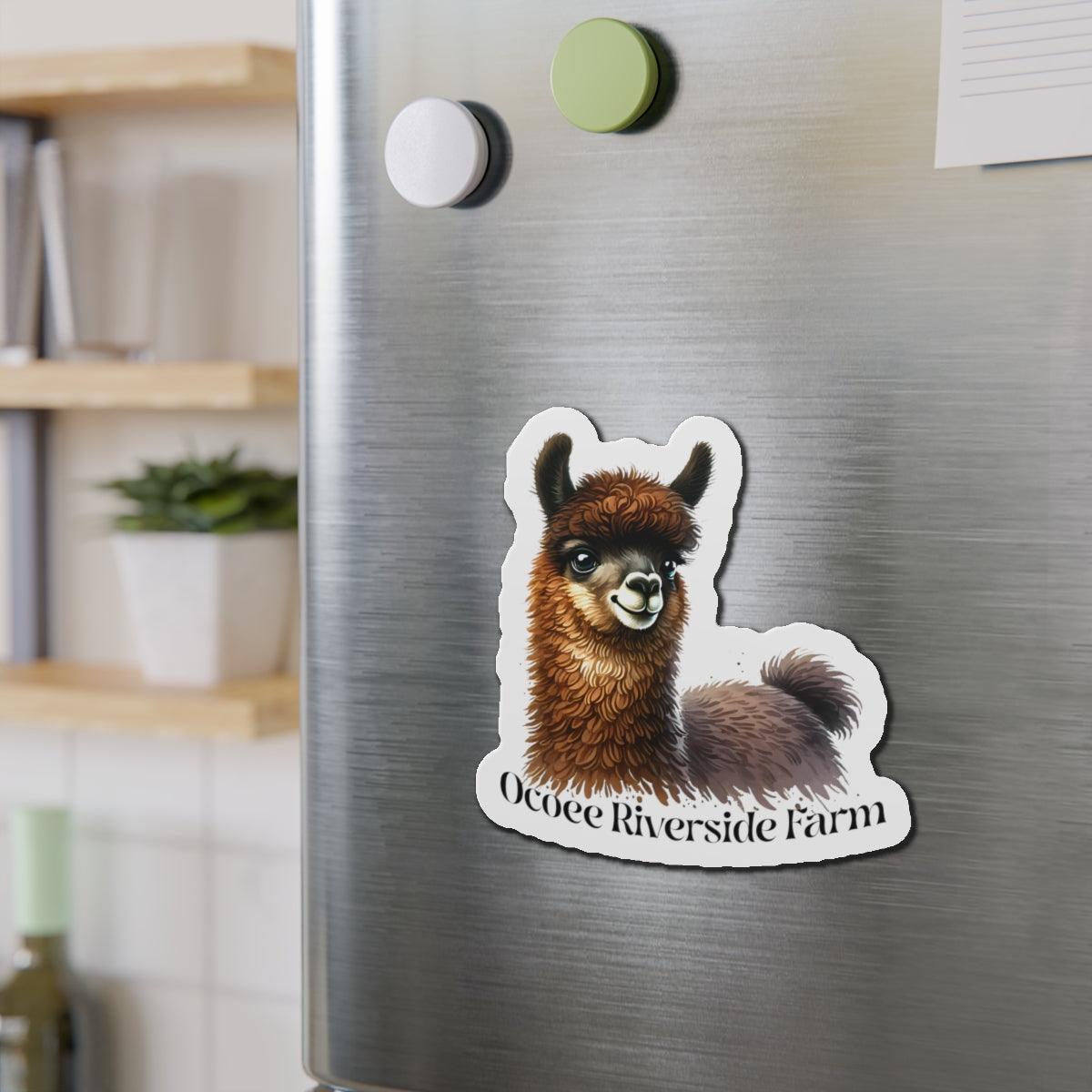 Adorable Llama Die-Cut Magnet