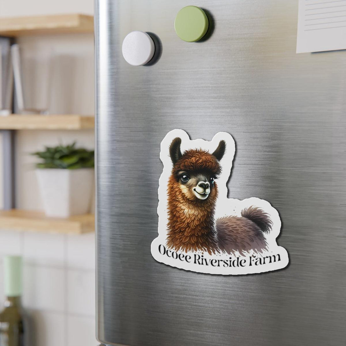 Adorable Llama Die-Cut Magnet