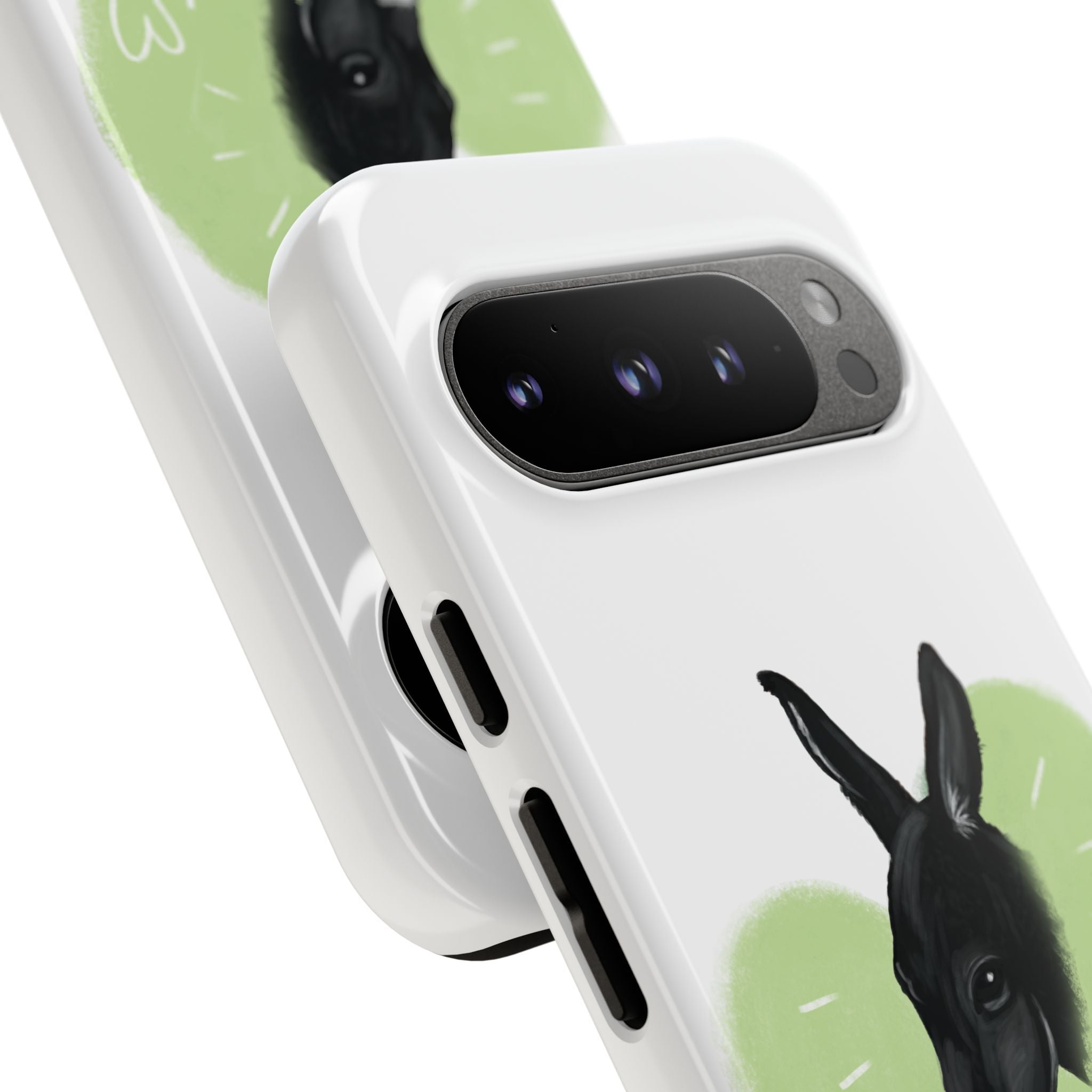 A donkey featuring the words "Black Jack" prominently displayed on its side at Ocoee Riverside Farm Phone Case