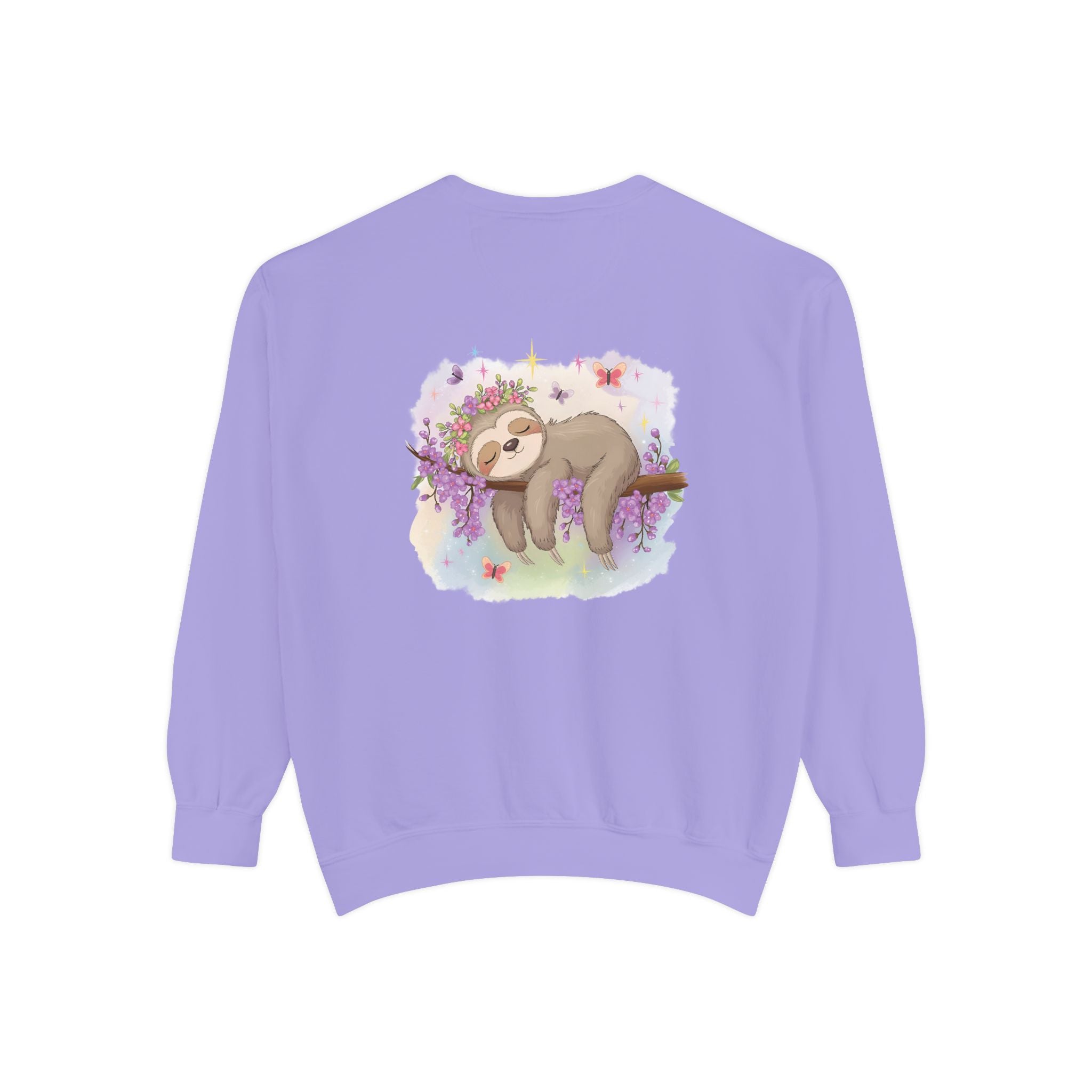 Sleepy Sloth Garment-Dyed Sweatshirt
