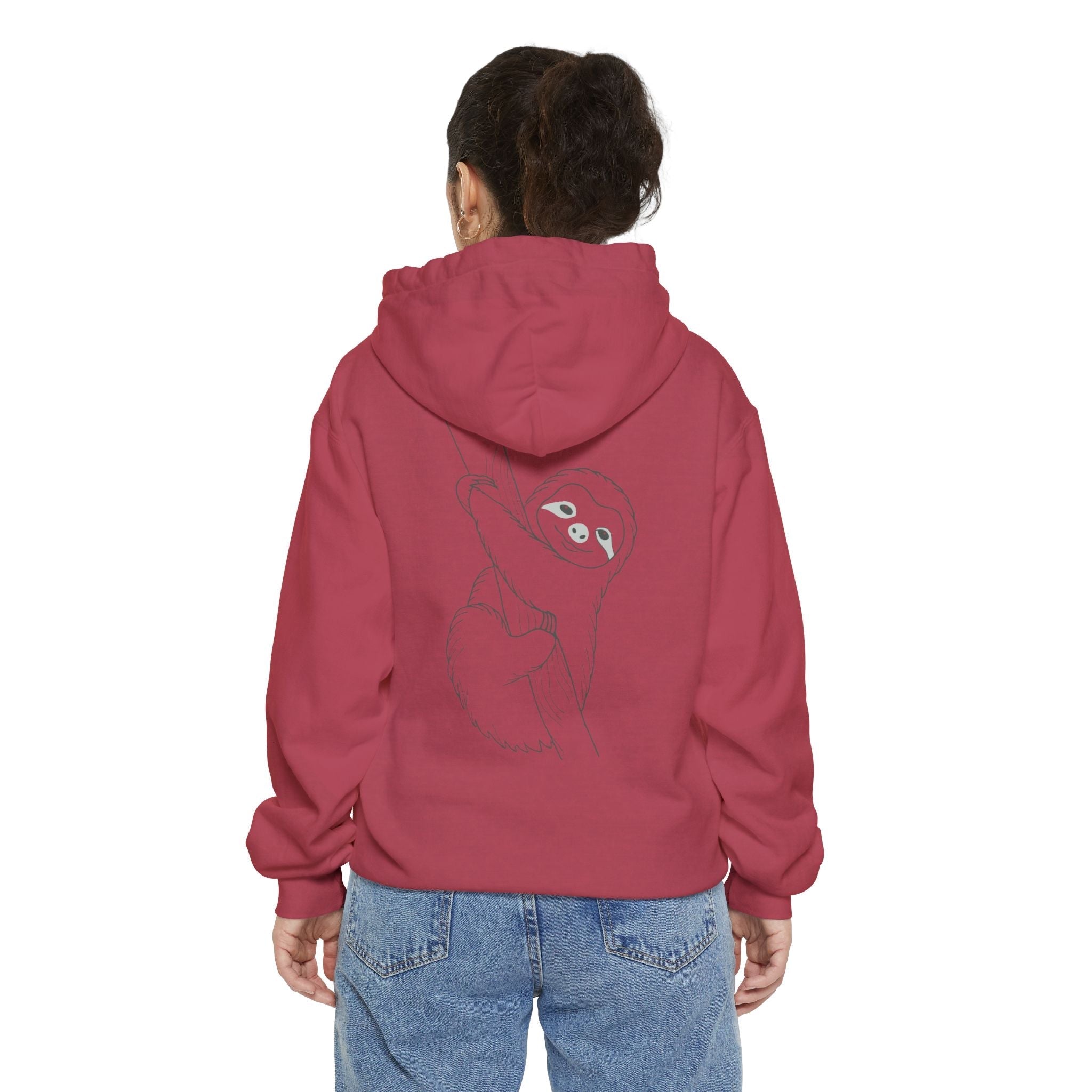Cute Sloth Unisex Garment-Dyed Hoodie