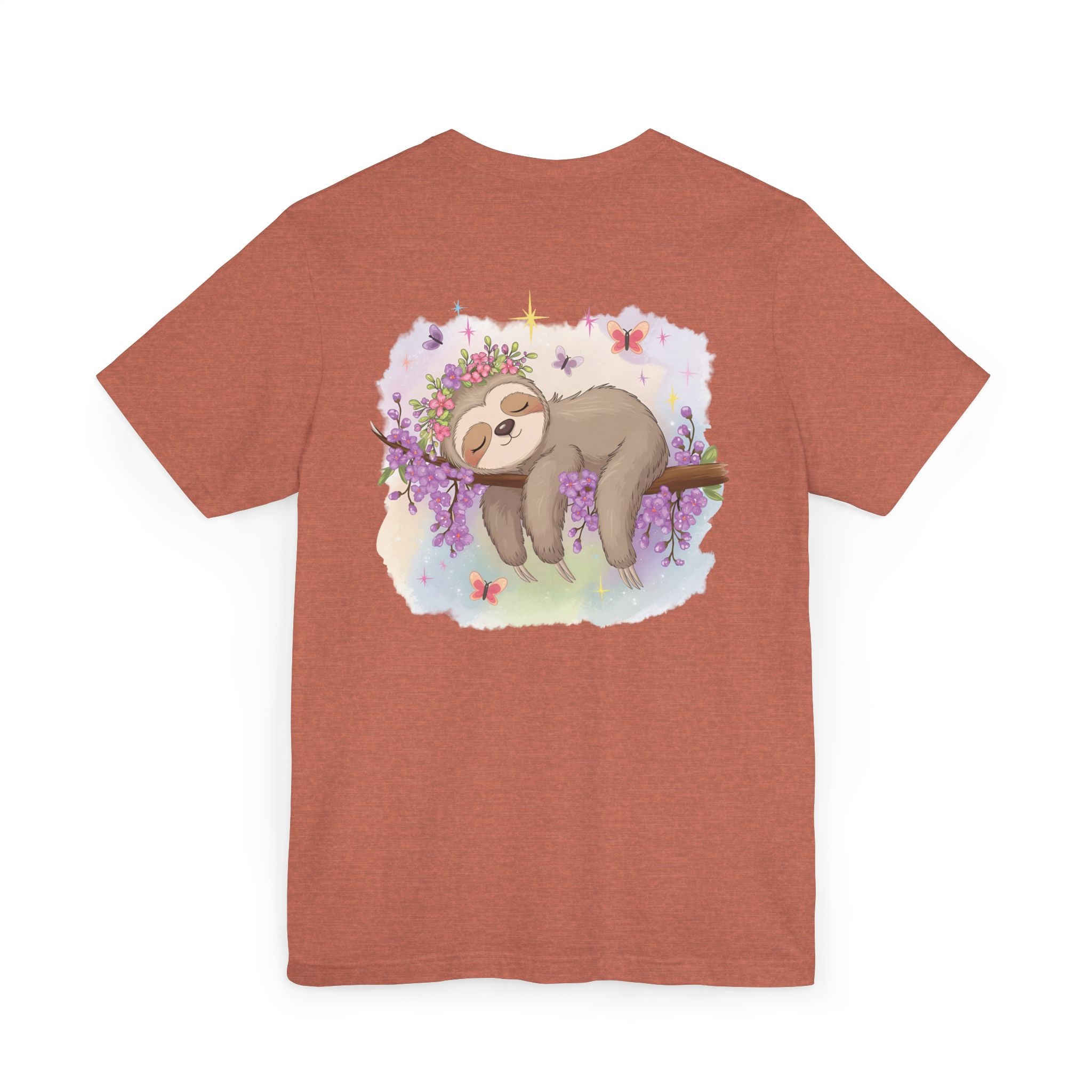 Sloth T-Shirt - Lovable Sloth Sleeping on a Branch