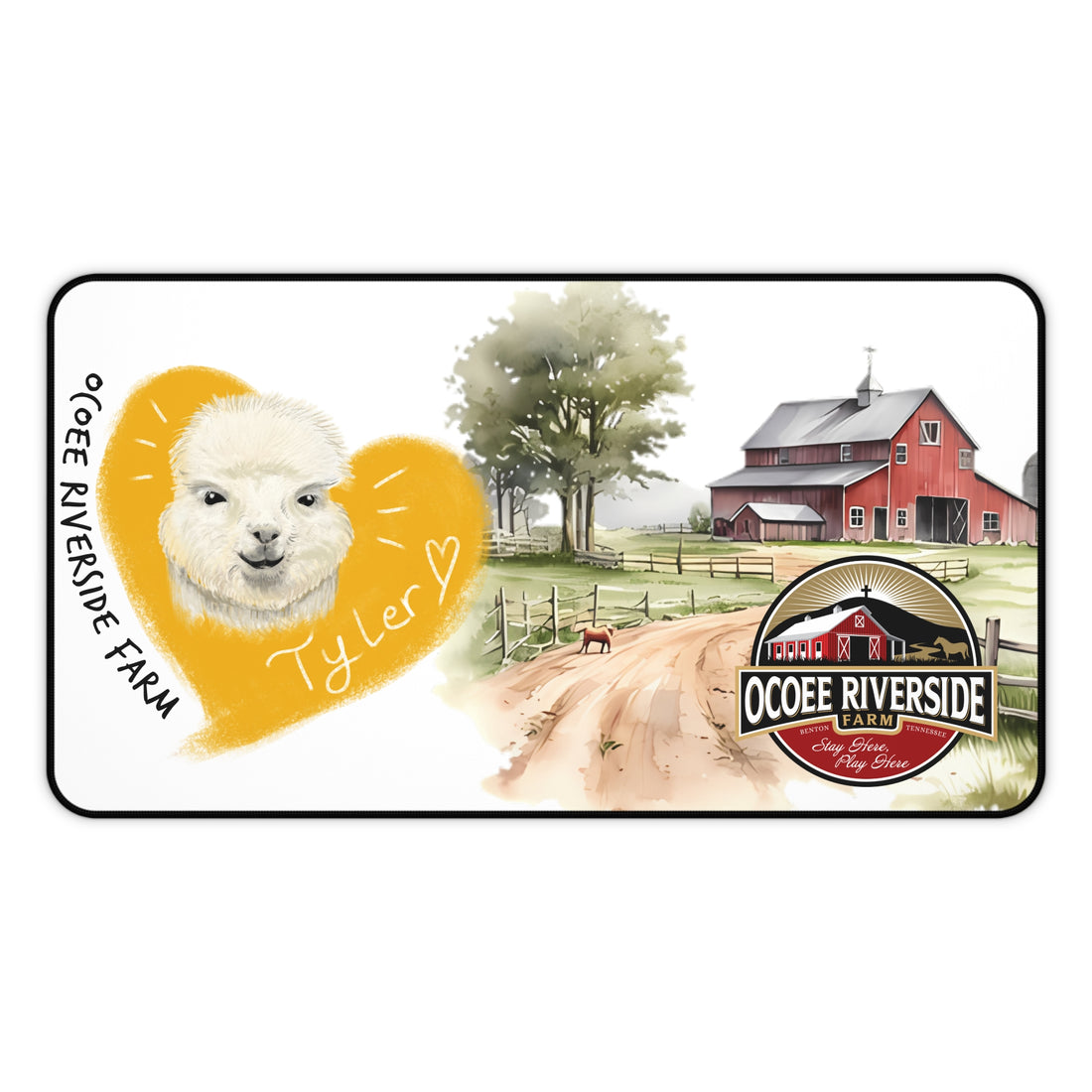 Copy of Animal Farm Custom Ocoee Riverside Farm Desk Mat Design