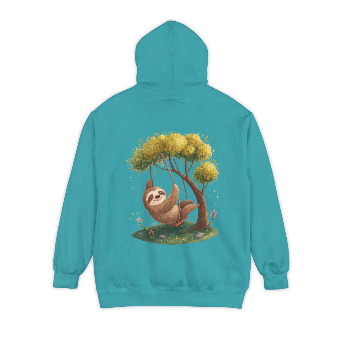 Cute Sloth Garment-Dyed Hoodie