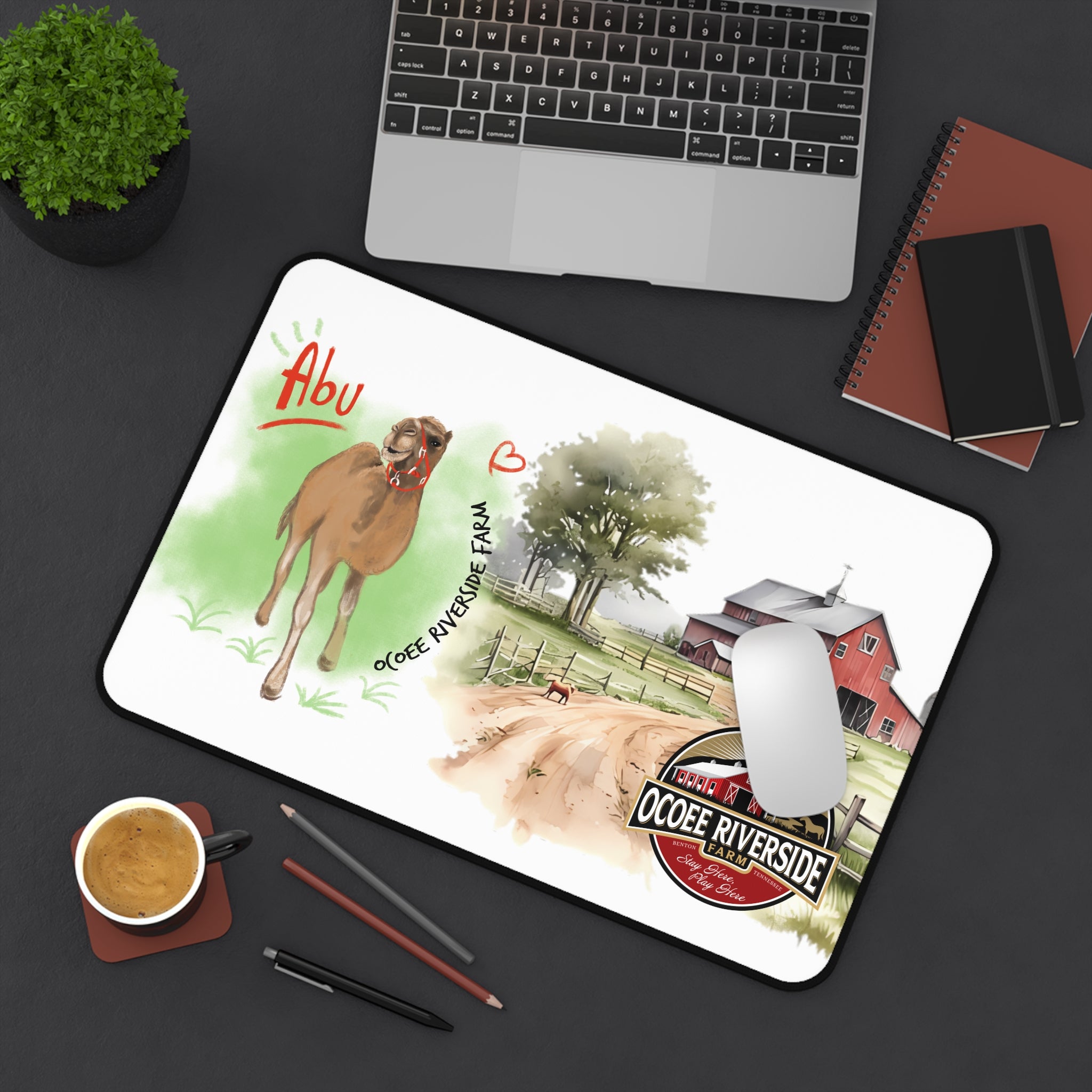 Animal Farm Custom Ocoee Riverside Farm Desk Mat Design