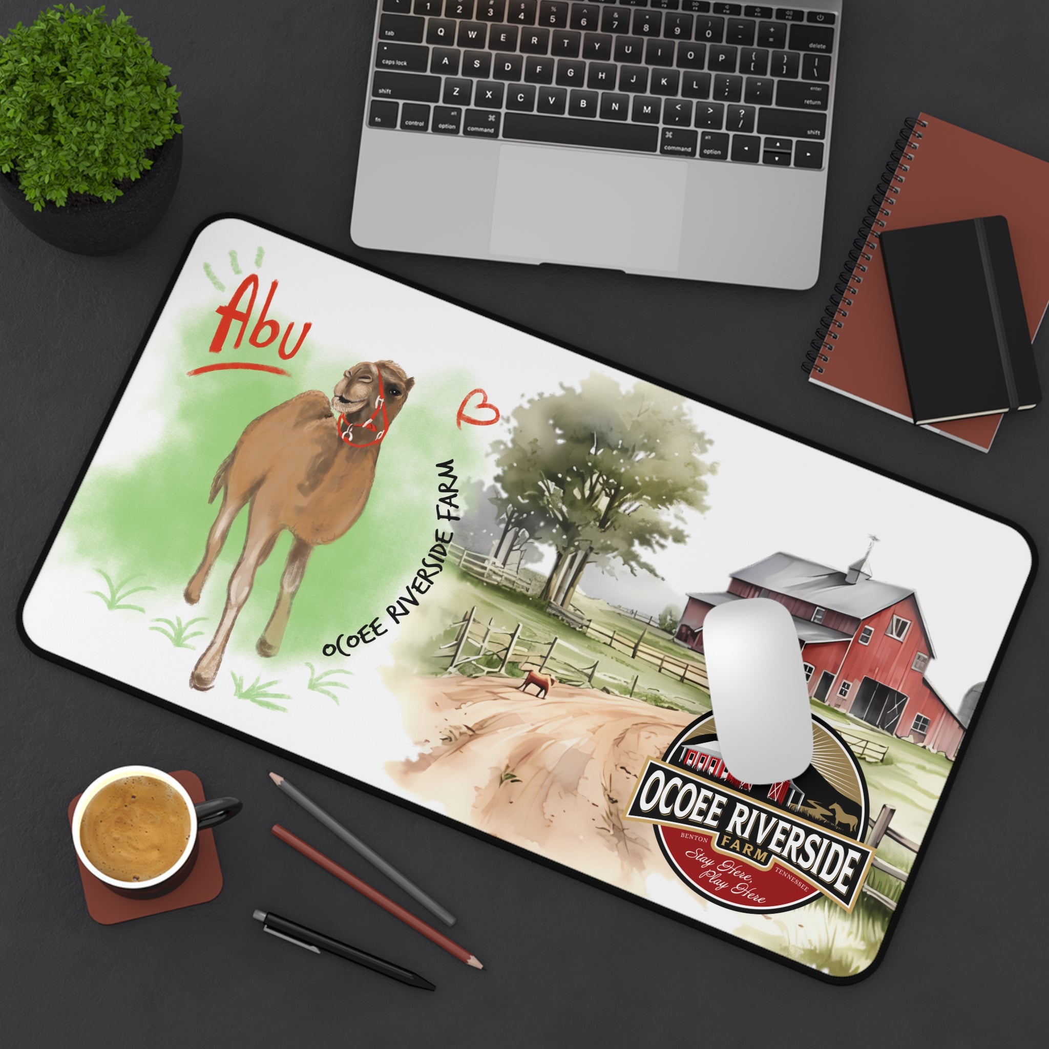 Animal Farm Custom Ocoee Riverside Farm Desk Mat Design