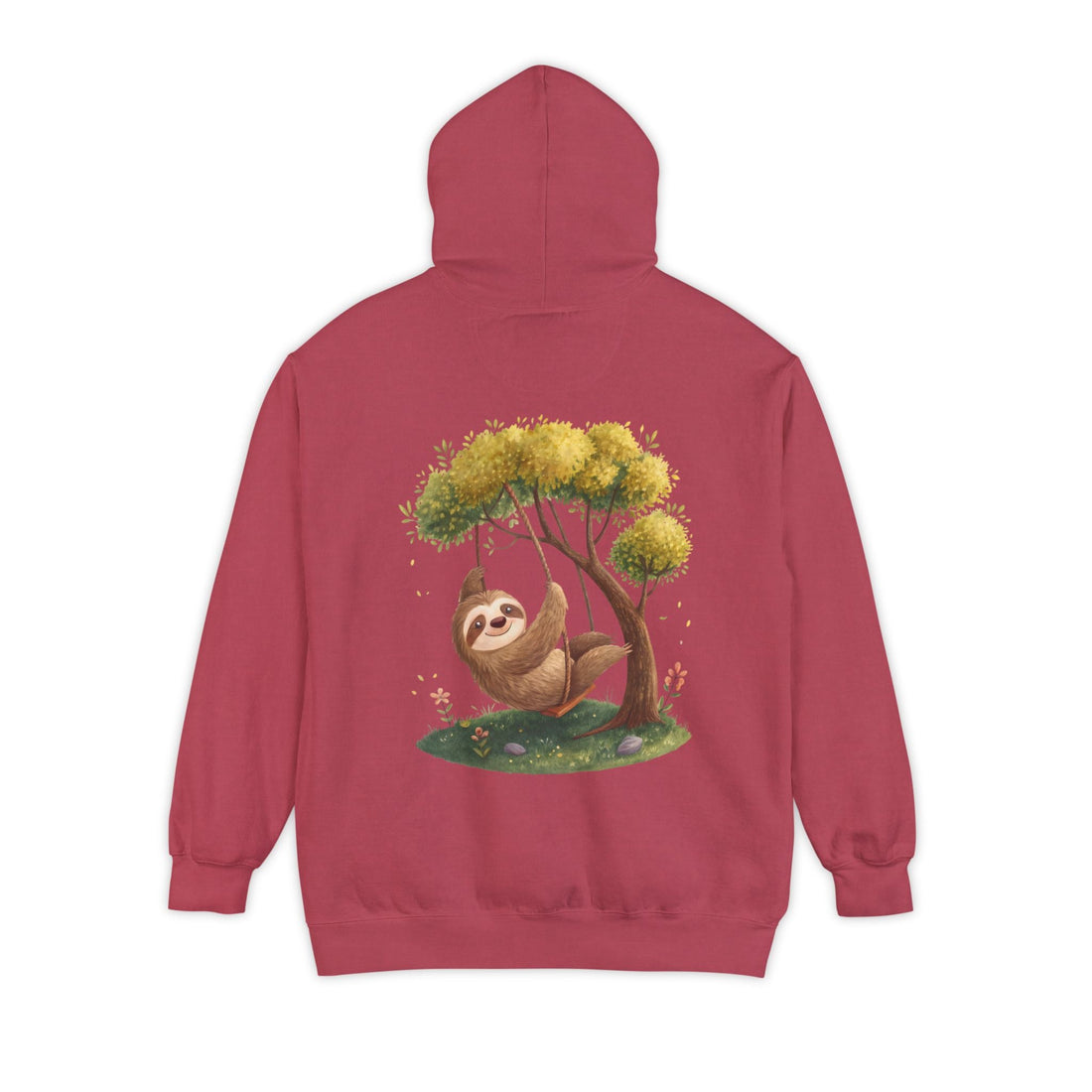 Cute Sloth Garment-Dyed Hoodie