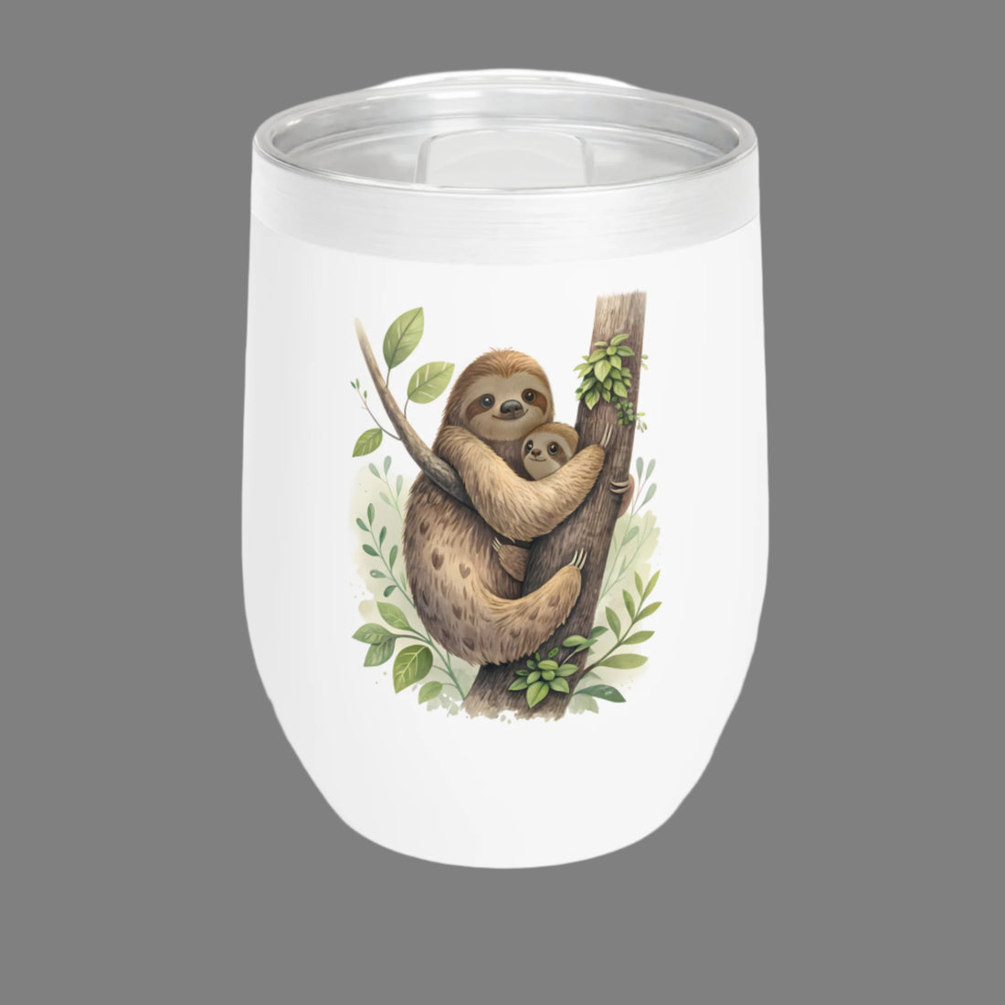 Cute Sloth Chill Wine Tumbler - Perfect for Relaxing Evenings
