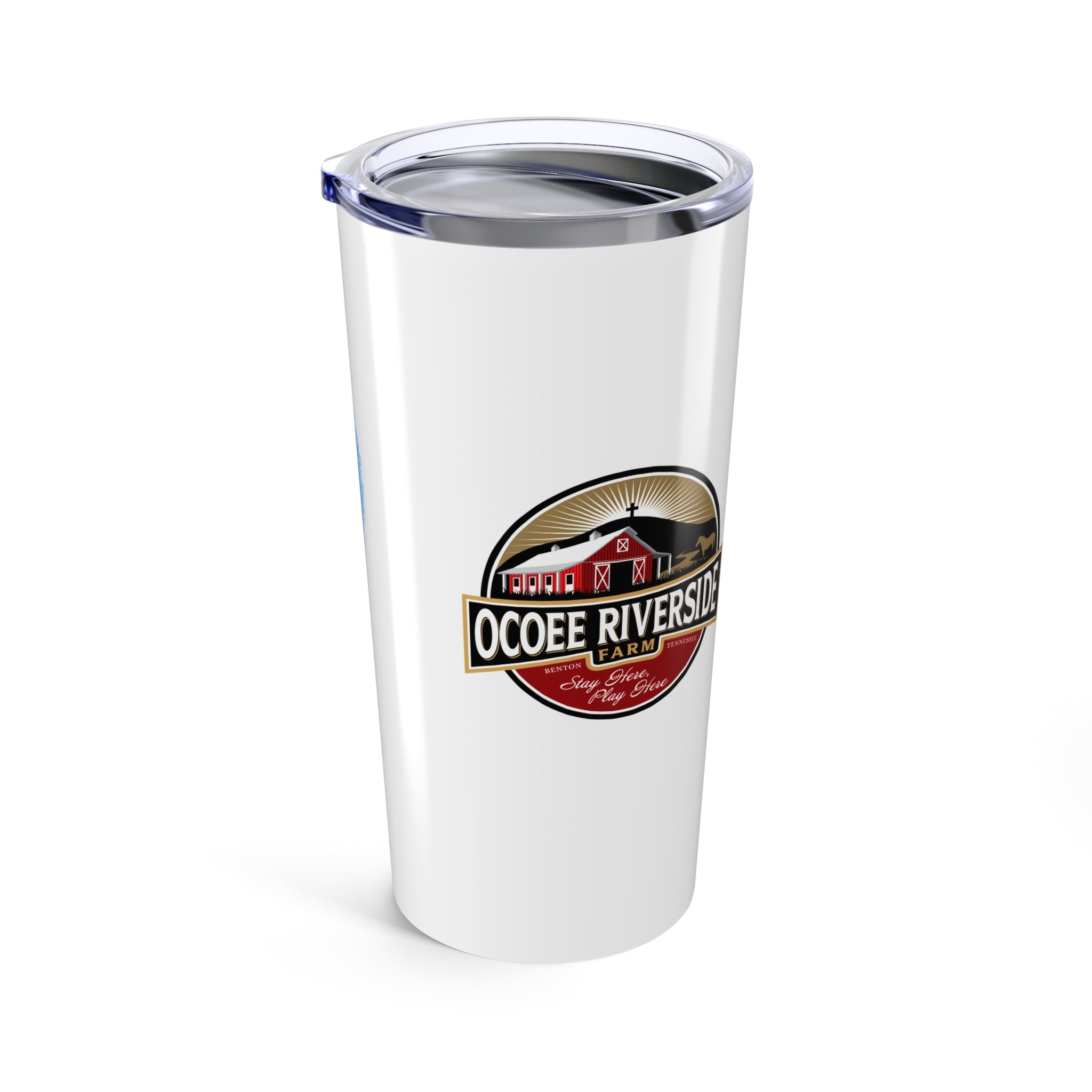 Custom 20oz Tumbler - Riverside Farm Cute Cow Design