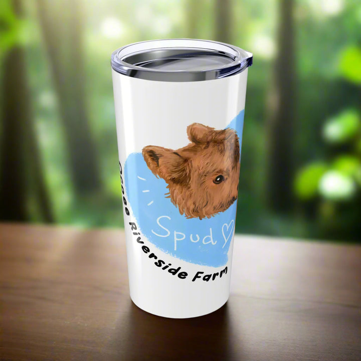 Custom 20oz Tumbler - Riverside Farm Cute Cow Design