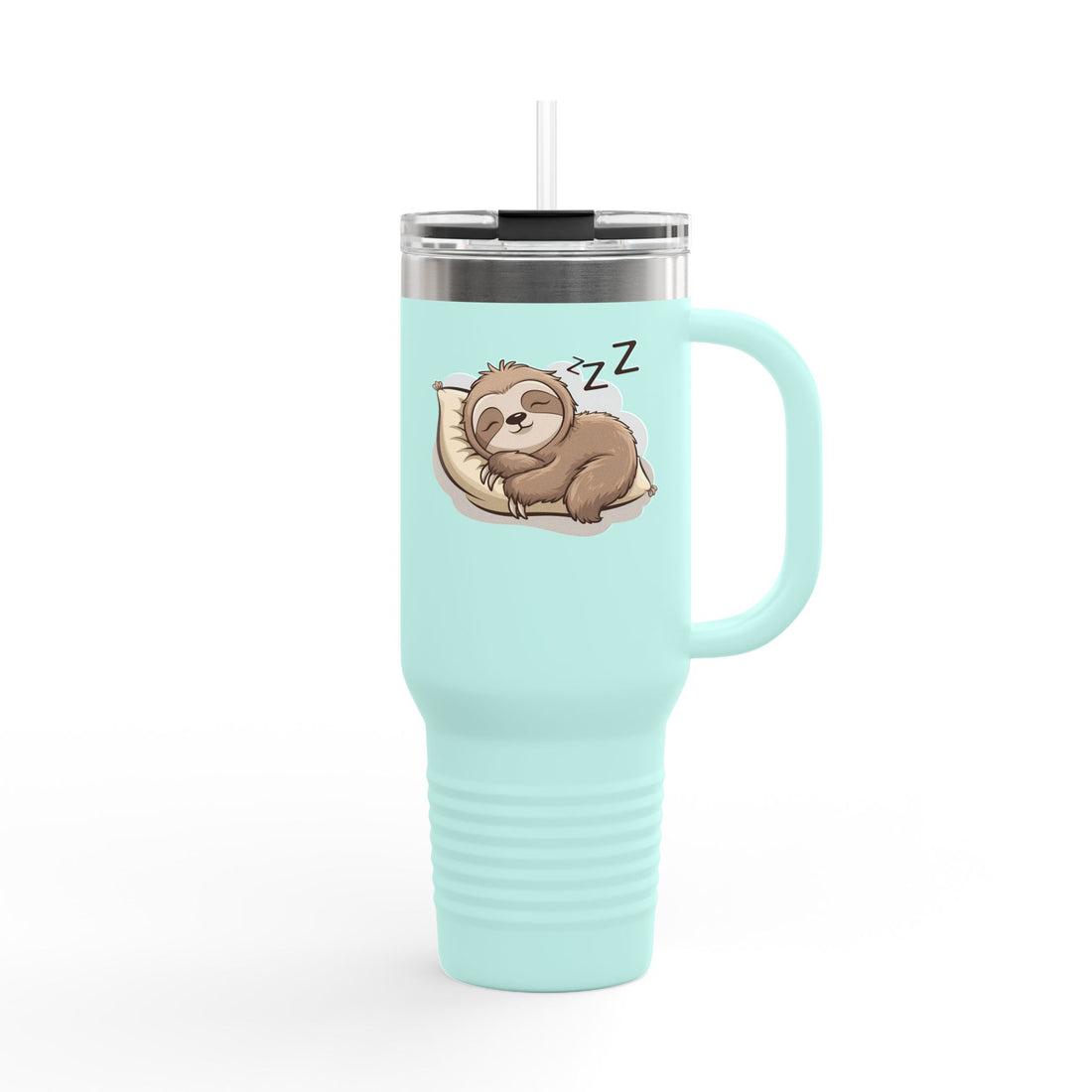 Cozy Sloth Insulated Travel Mug - 40oz, Perfect for Coffee Lovers and Adventurers