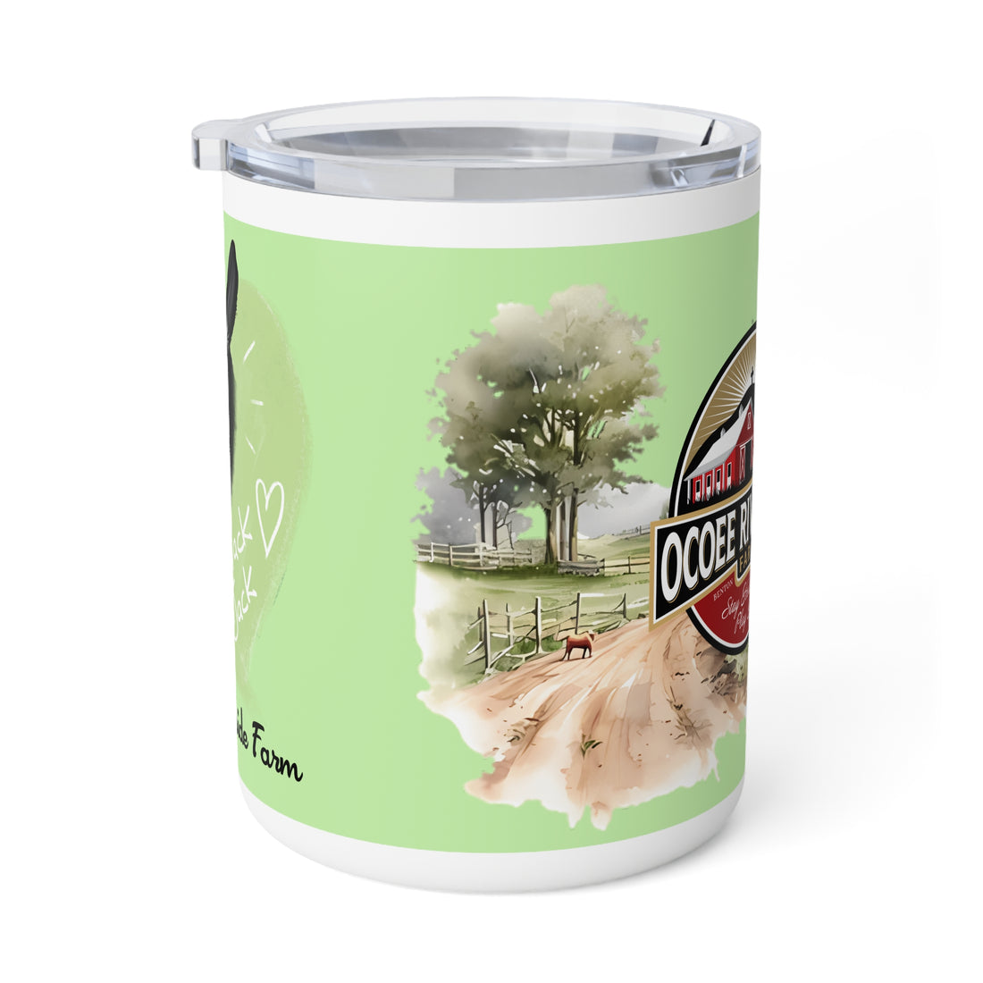 Rustic Insulated Coffee Mug | 10oz Mug with Farmhouse Design for Country Lovers