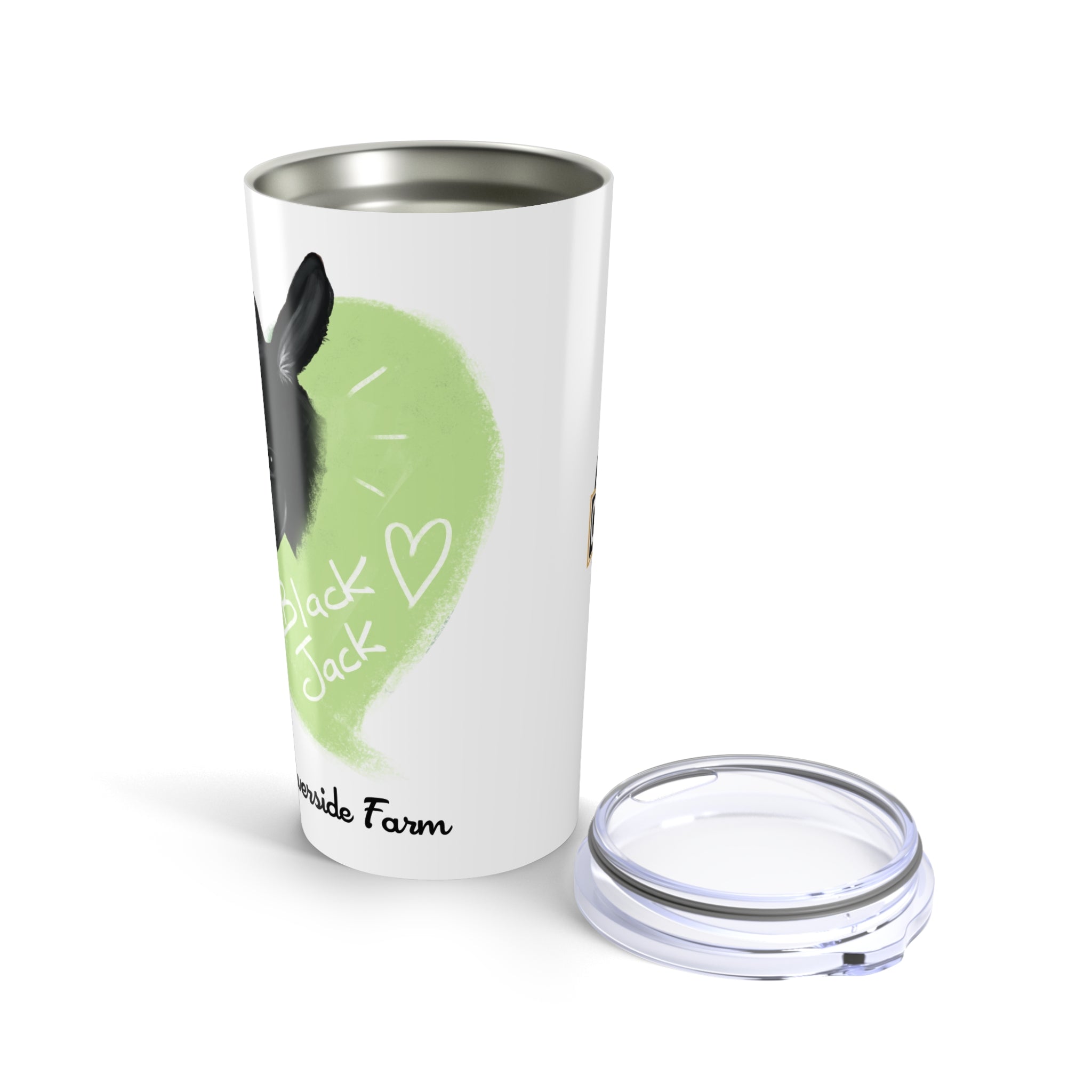 Custom 20oz Tumbler - Riverside Farm Donkey Design