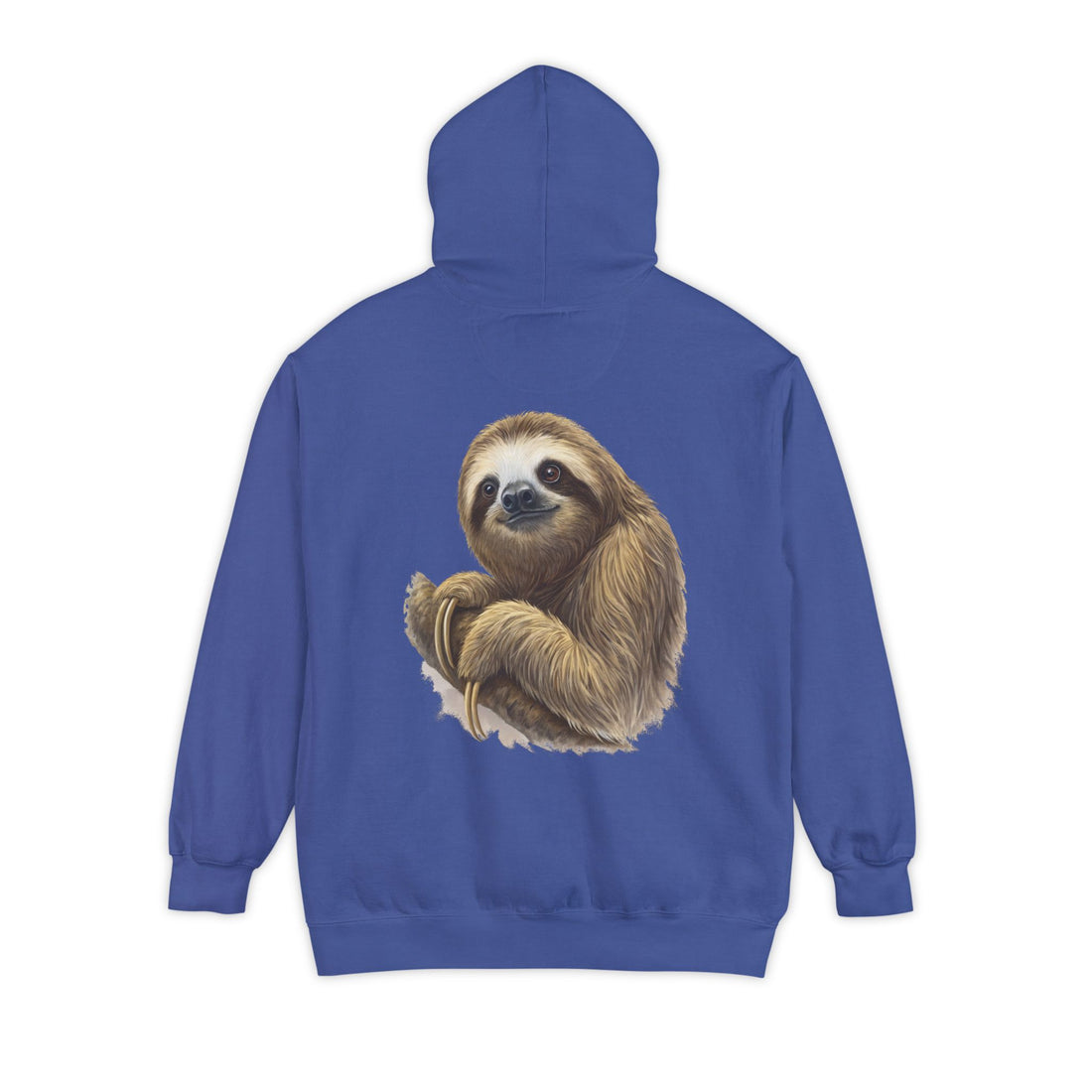 Cozy Sloth Hoodie - Unisex Garment-Dyed Sweatshirt for Nature Lovers