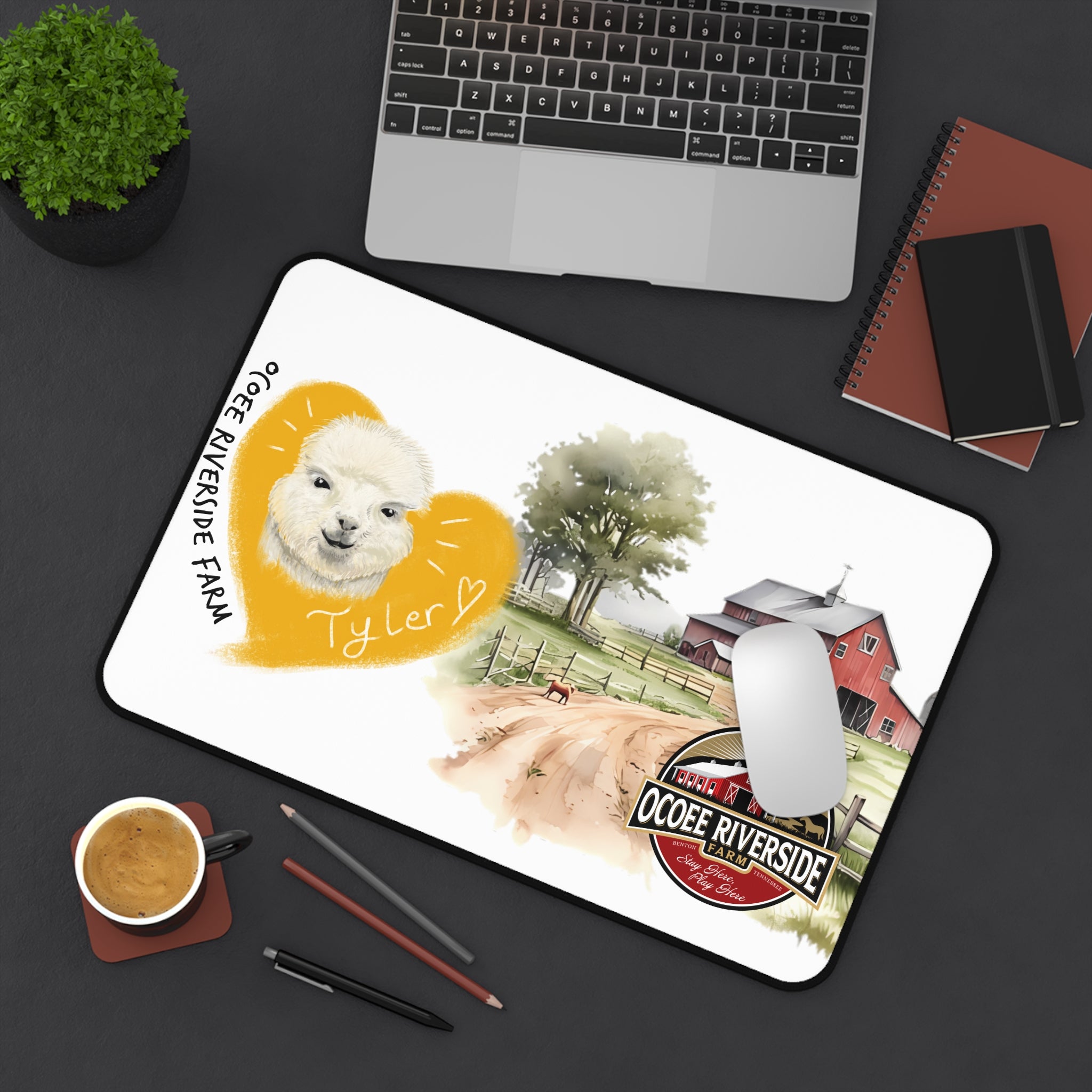 Copy of Animal Farm Custom Ocoee Riverside Farm Desk Mat Design