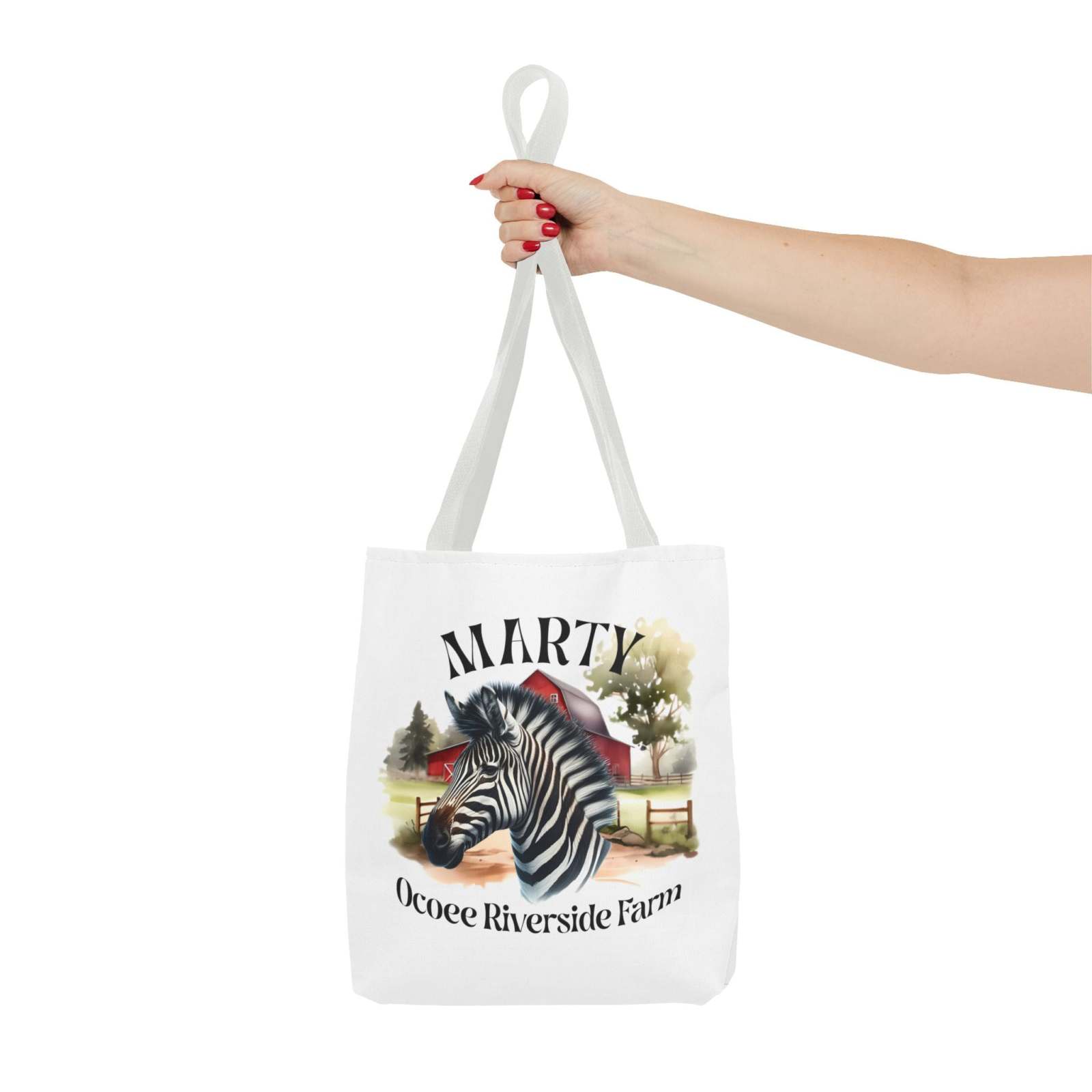 Custom Zebra Tote Bag