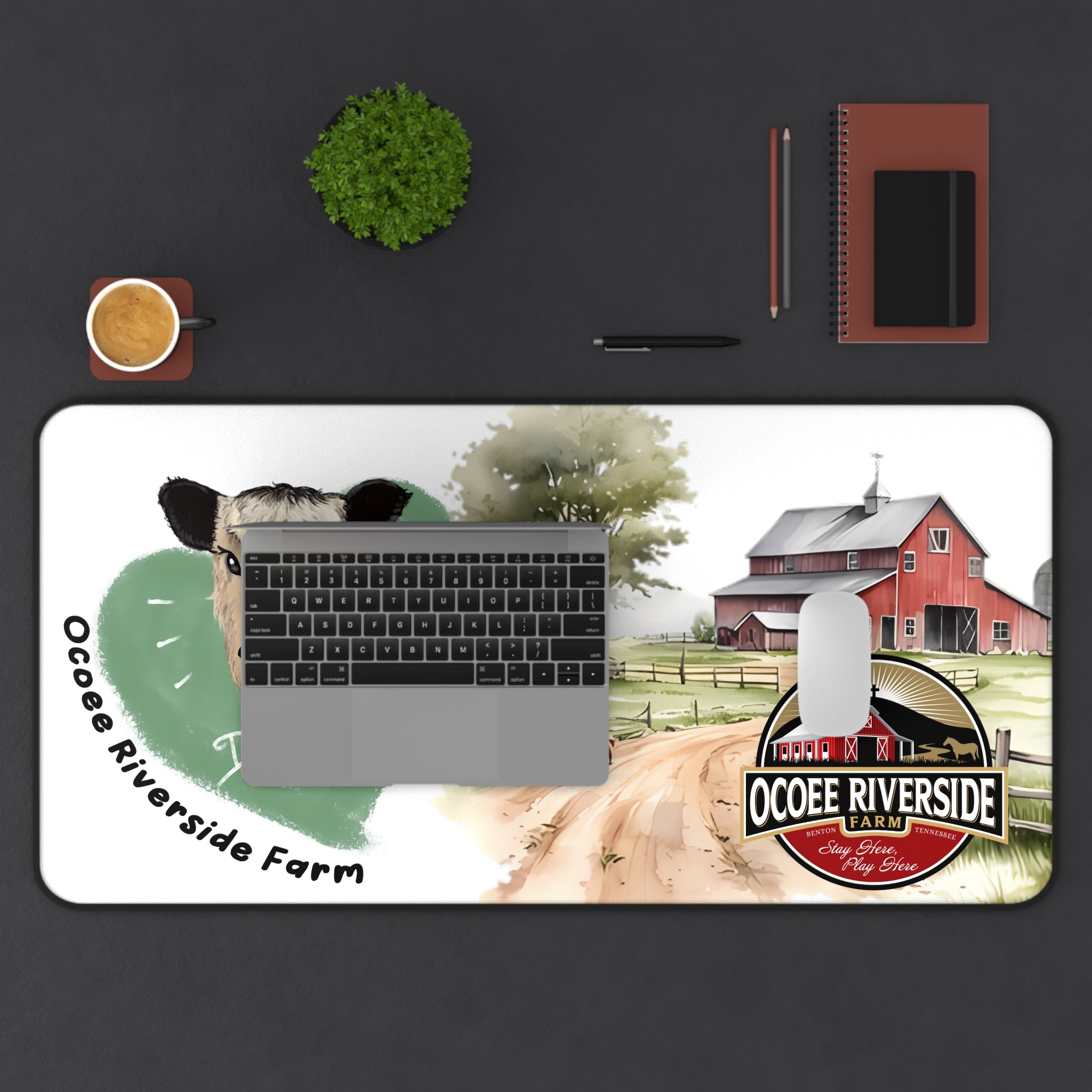 Animal Farm Custom Ocoee Riverside Farm Desk Mat Design