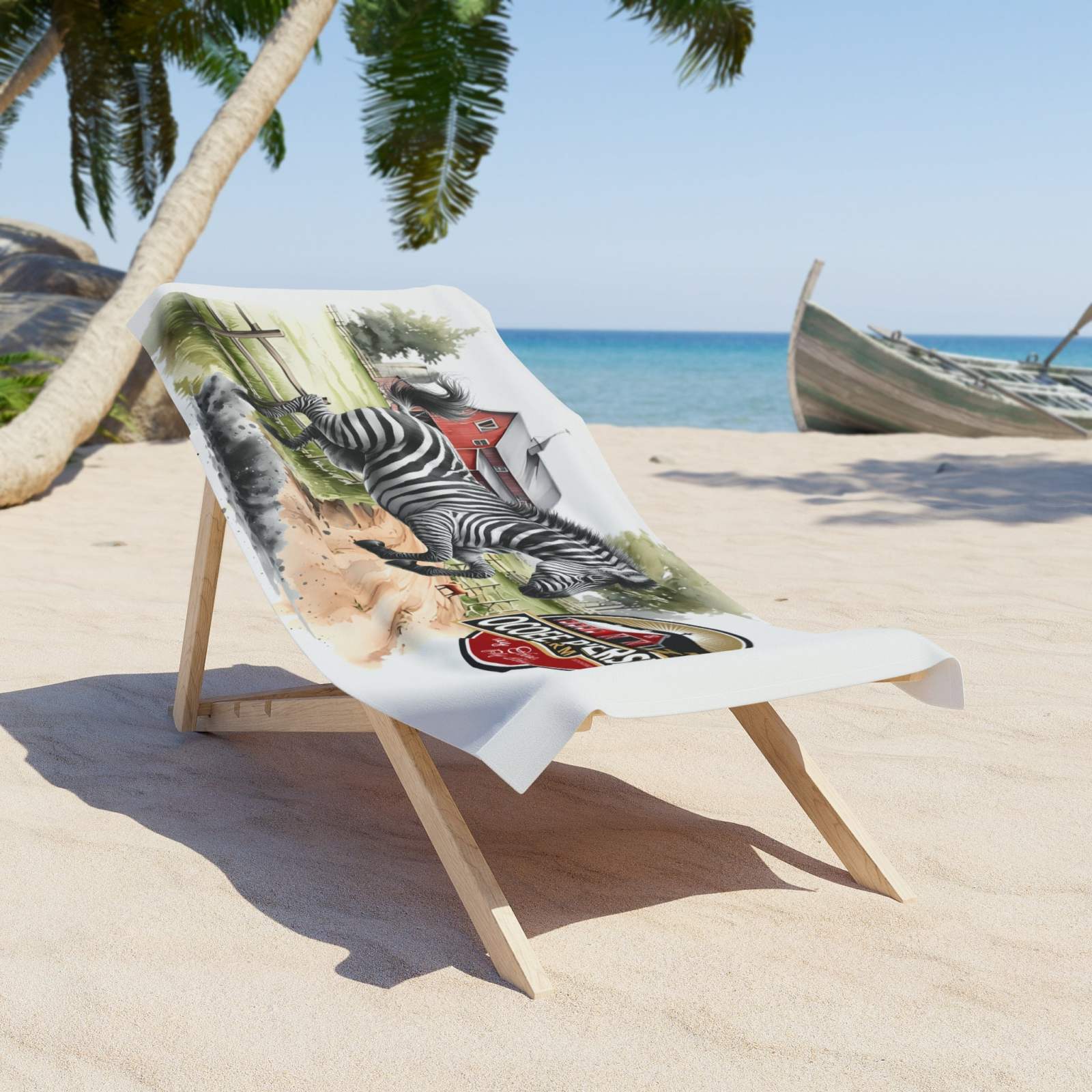 Zebra Beach Towel