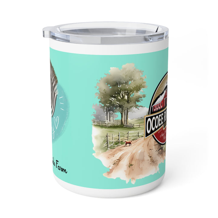 Rustic Insulated Coffee Mug | 10oz Mug with Farmhouse Design for Country Lovers