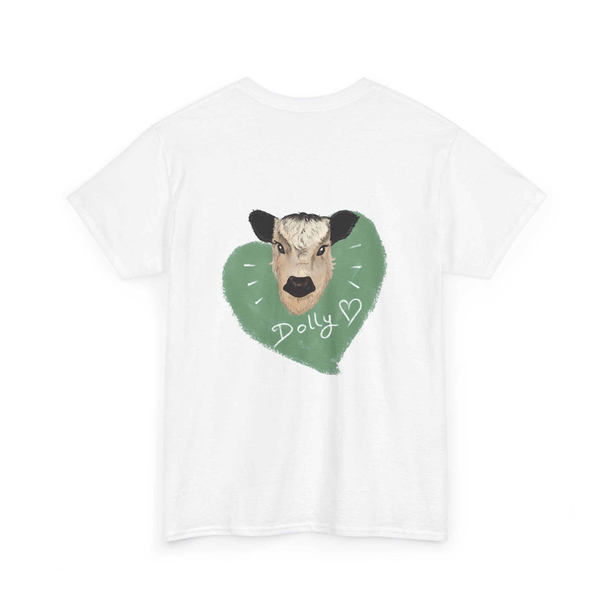 Dolly Cow Unisex Heavy Cotton Tee - Cute Farm Animal Graphic T-Shirt